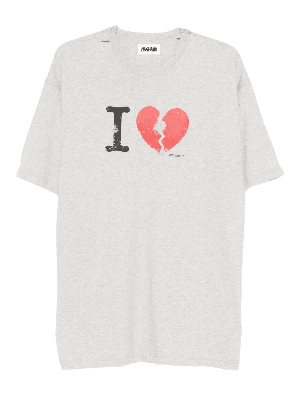 broken-heart graphic T-shirt - Image 1