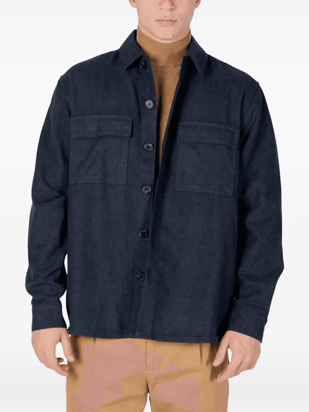 long-sleeve button-down shirt - Image 1