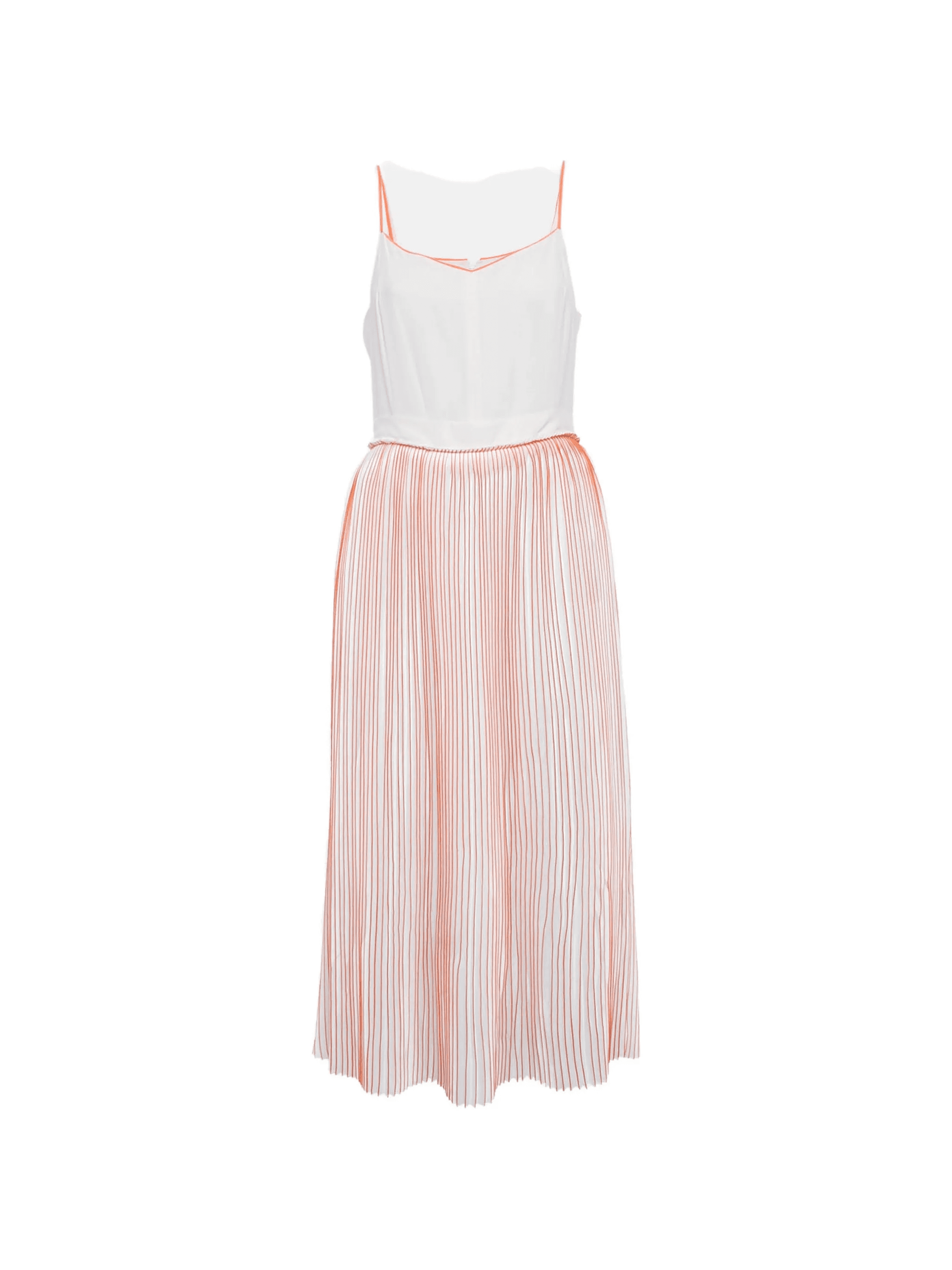 silk plissé midi dress - Image 1