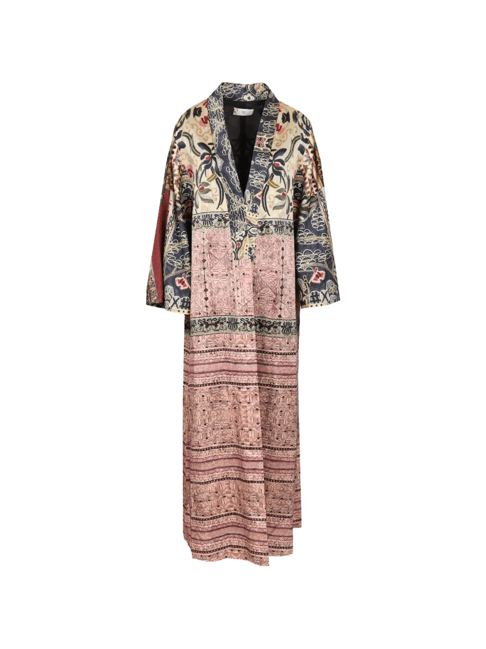 printed wide-sleeve kimono - Image 1