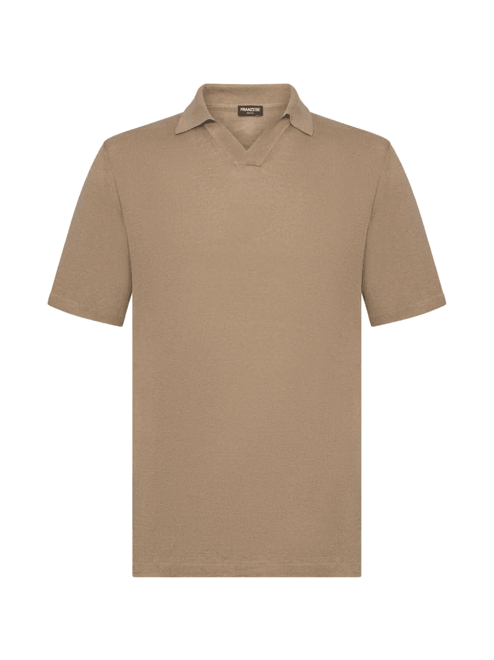 V-neck ribbed T-shirt - Image 1