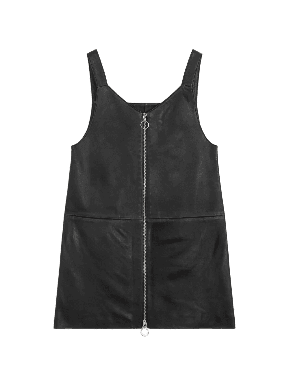 zip pocket leather dress - Image 1