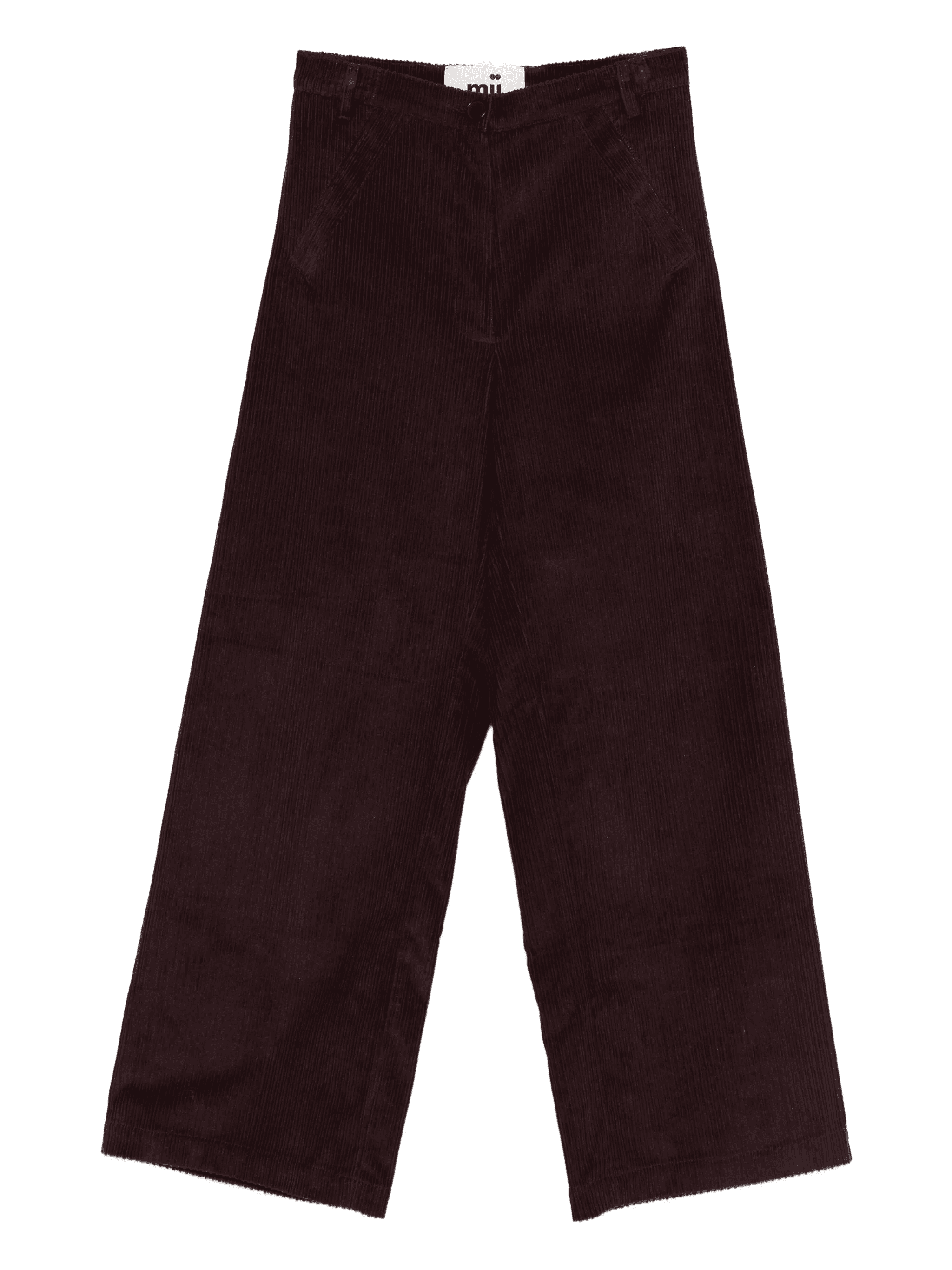 corduroy straight-leg trousers - Image 1