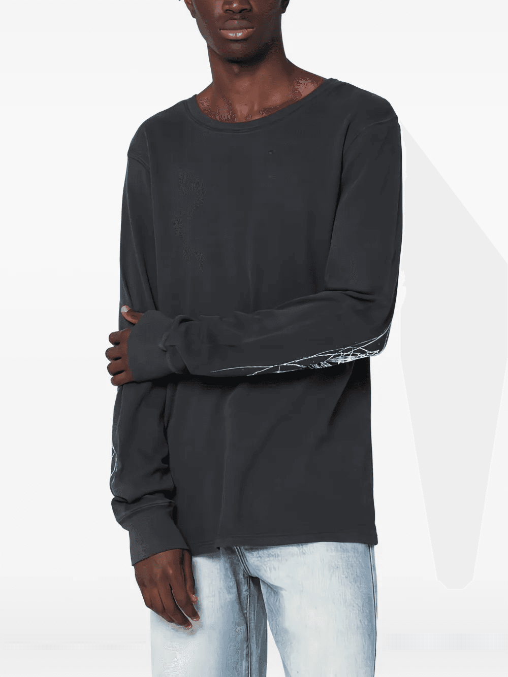 abstract-print long-sleeve sweatshirt - Image 1