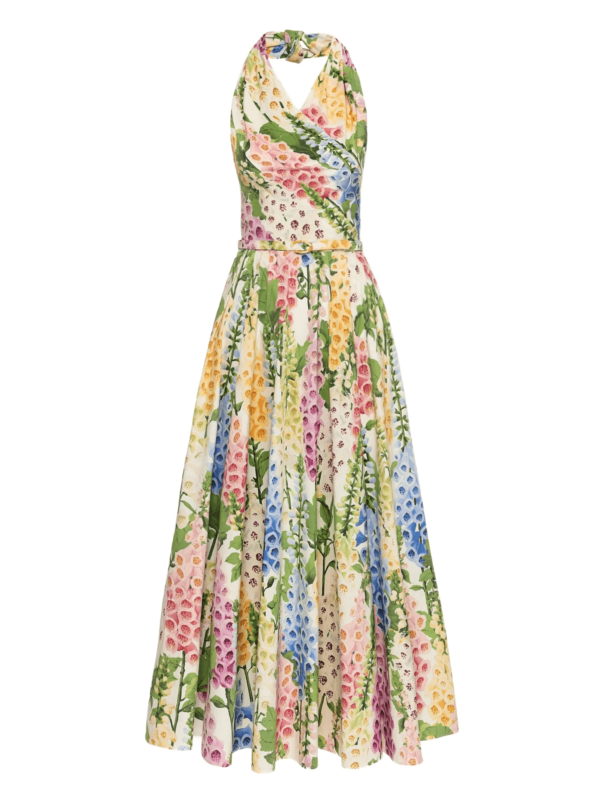floral pattern midi dress - Image 1