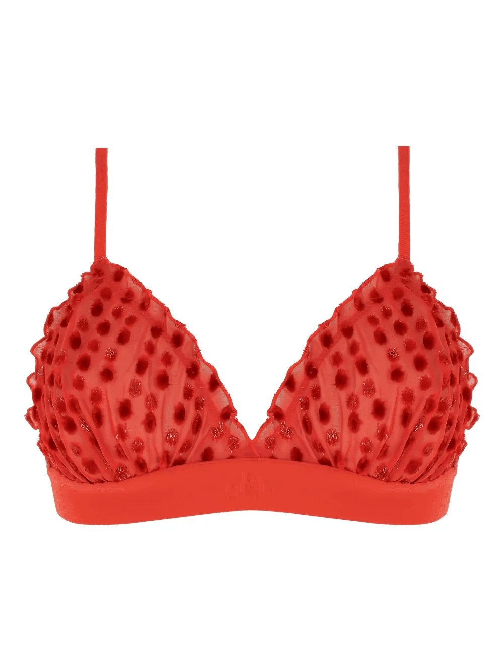 velvet-dot triangle bra - Image 1