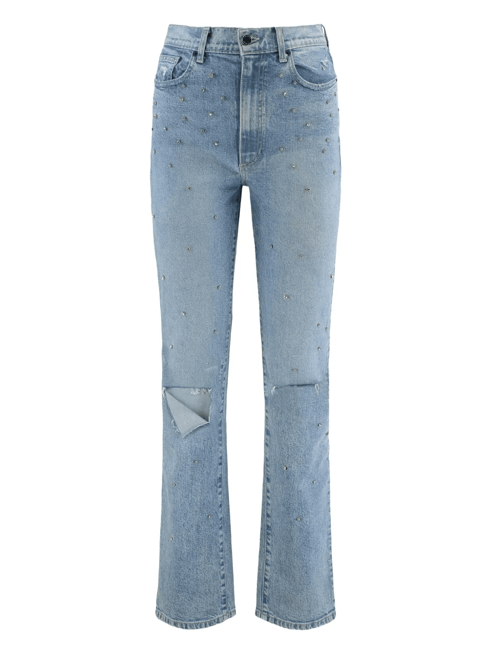 studded distressed jeans - Image 1