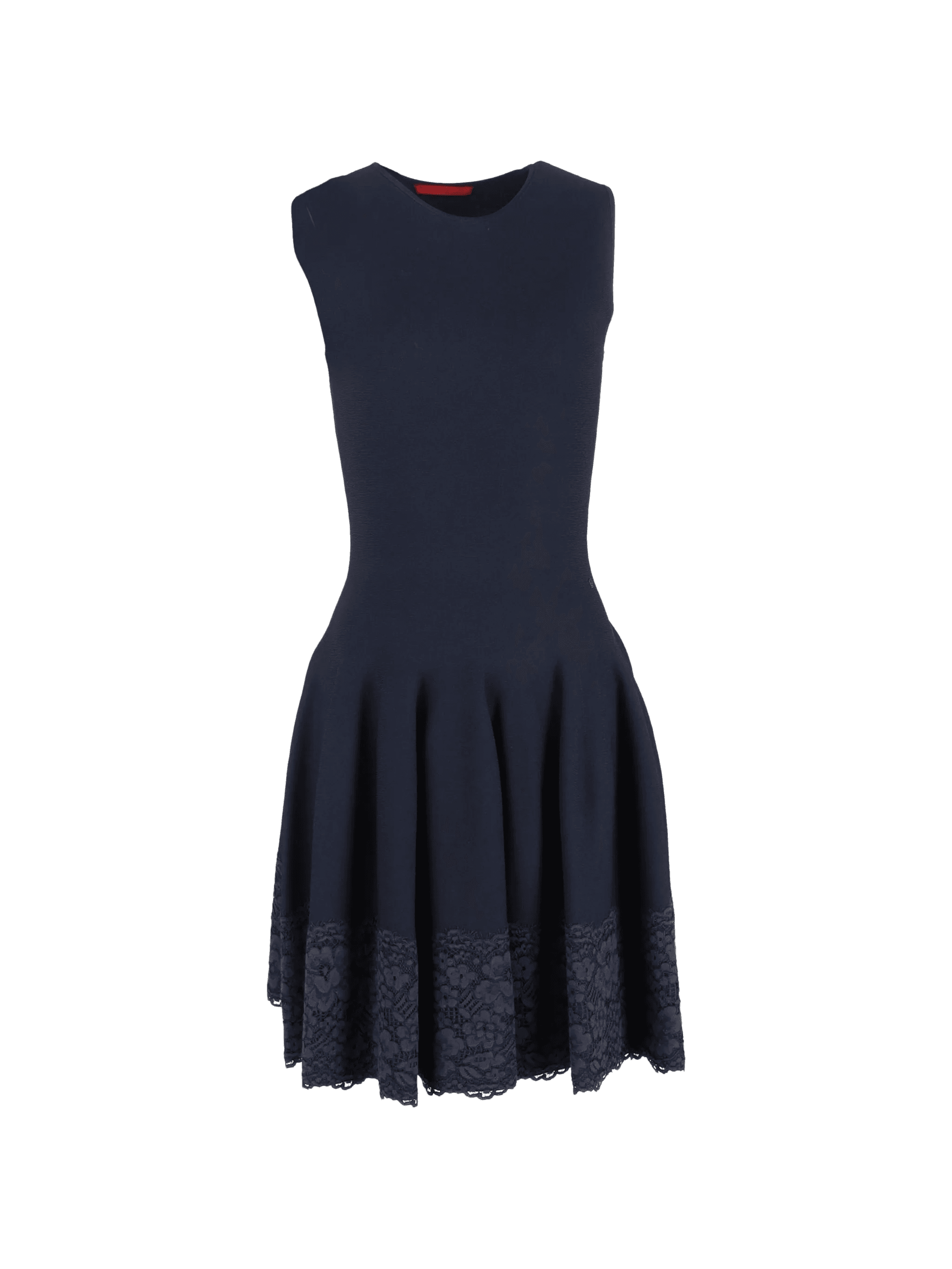 lace-trimmed midi dress - Image 1
