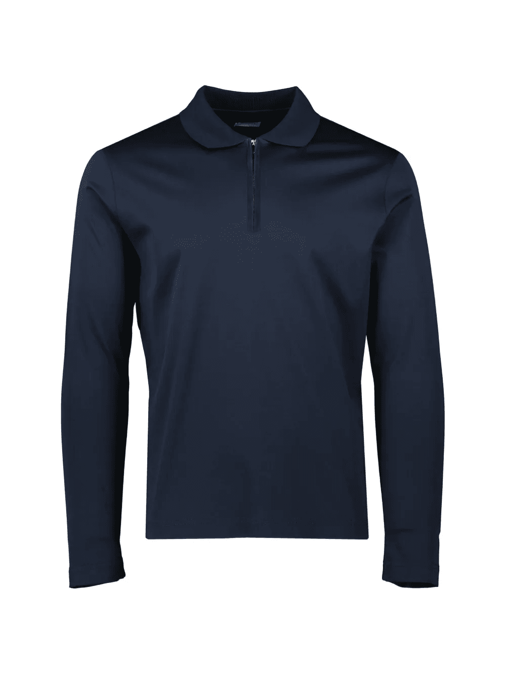 zip long-sleeved polo shirt - Image 1