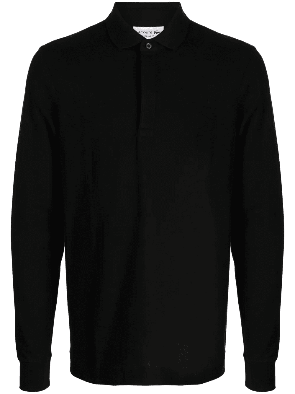logo-patch long-sleeve polo shirt - Image 1