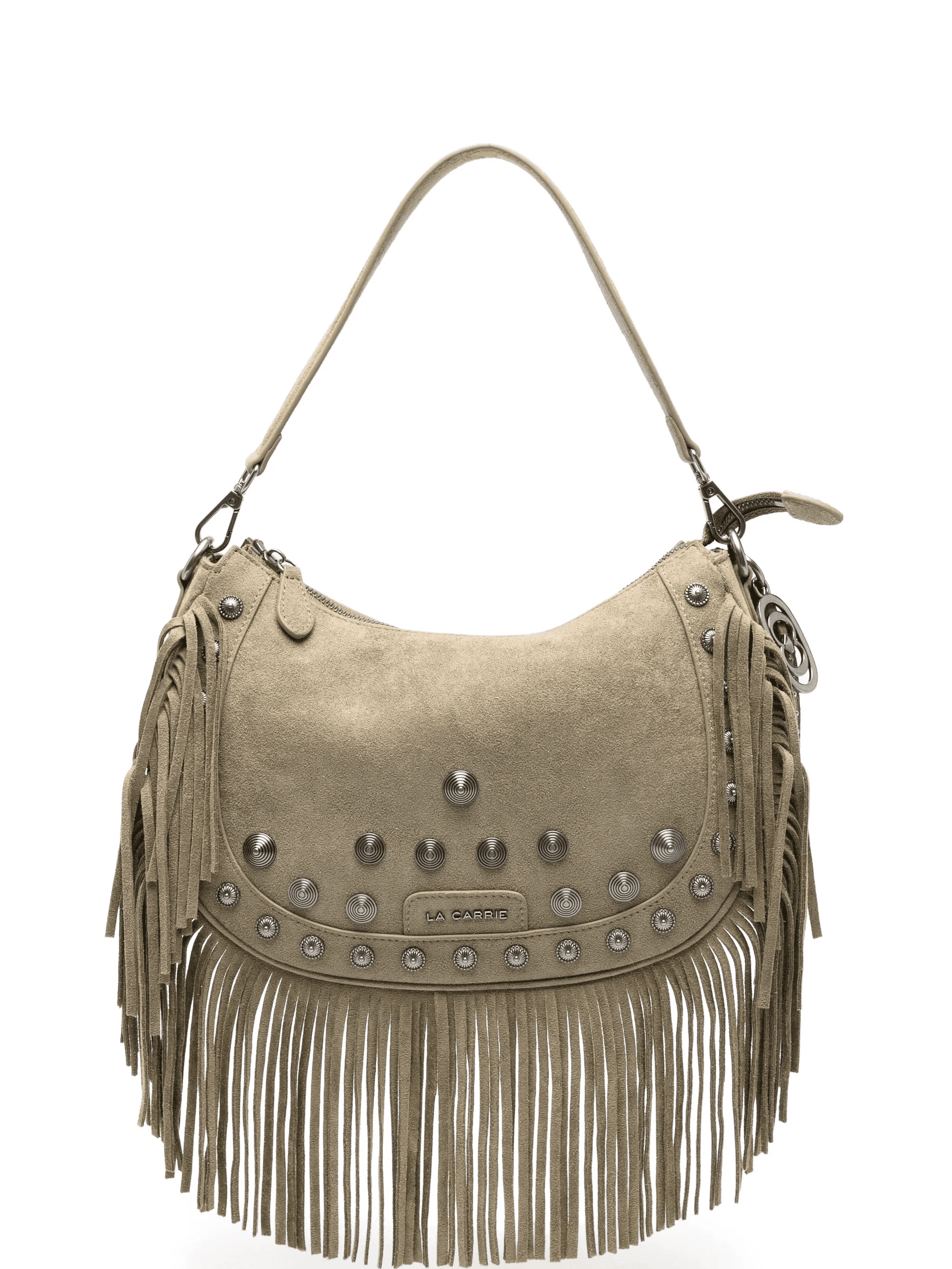 fringe studded shoulder bag - Image 1