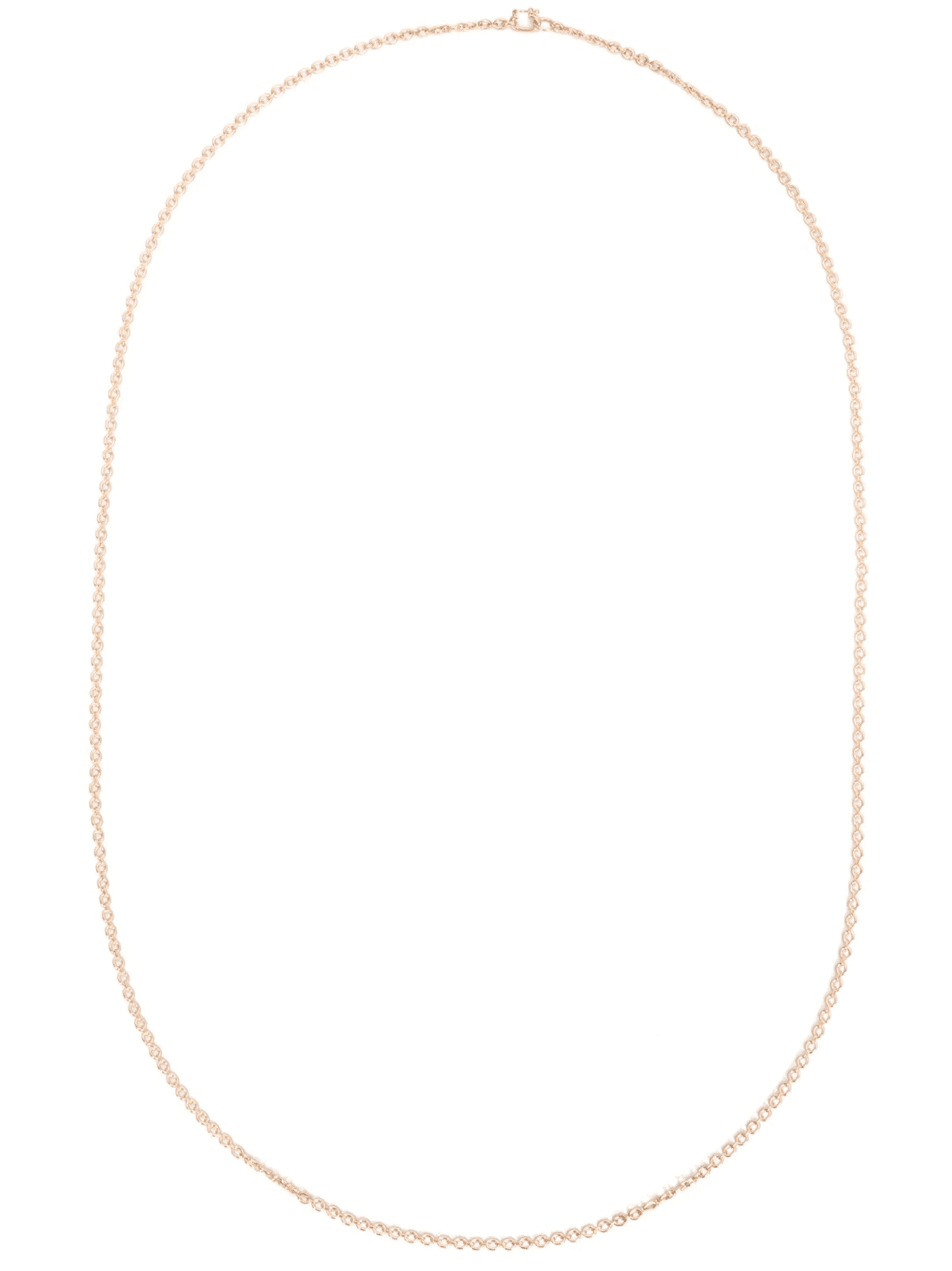 18kt rose gold oval chain necklace - Image 1