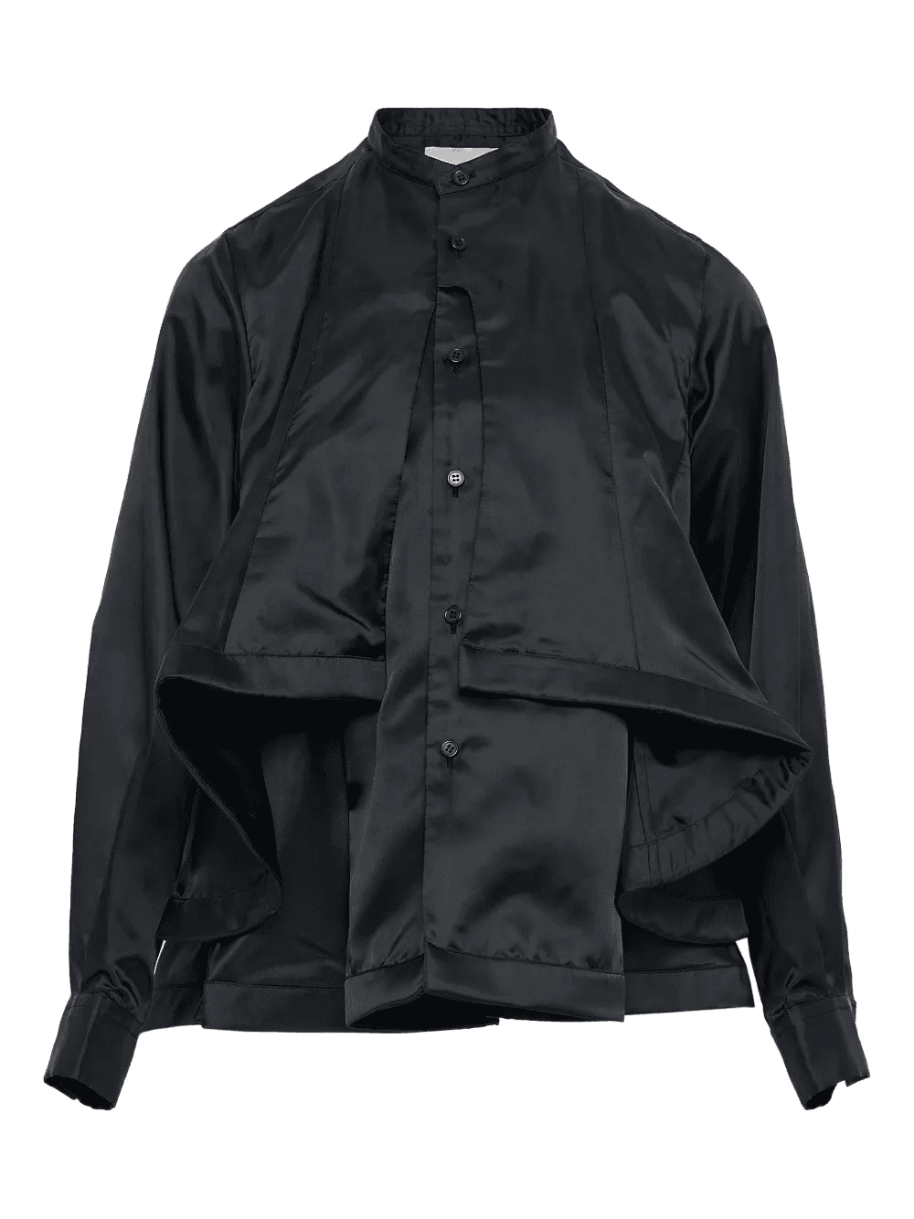 ruffled-layer twill shirt - Image 1