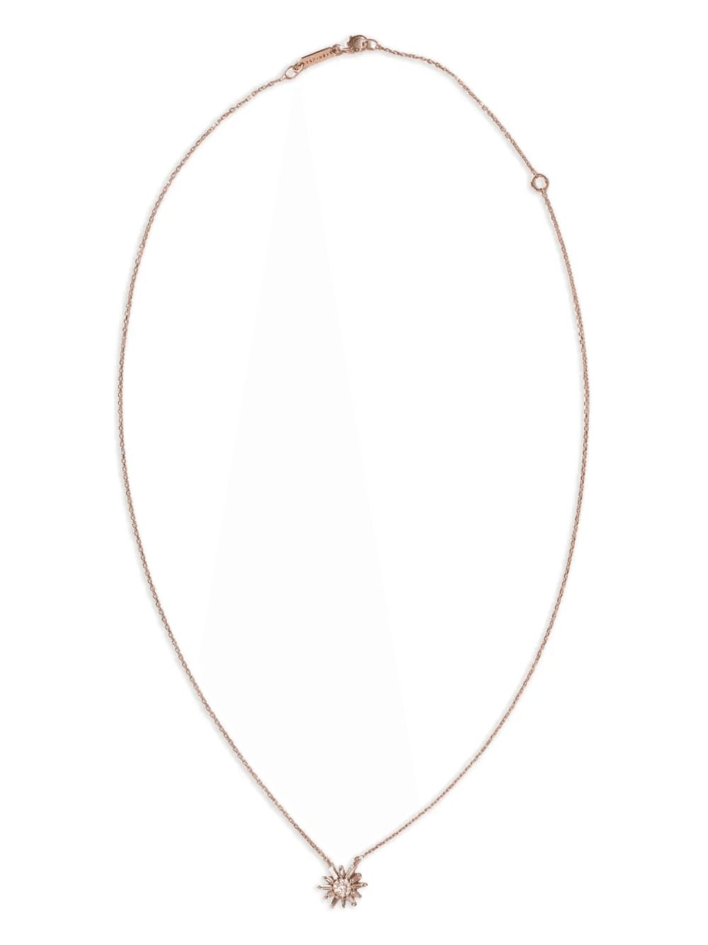 18k rose gold Flower diamond necklace - Image 1