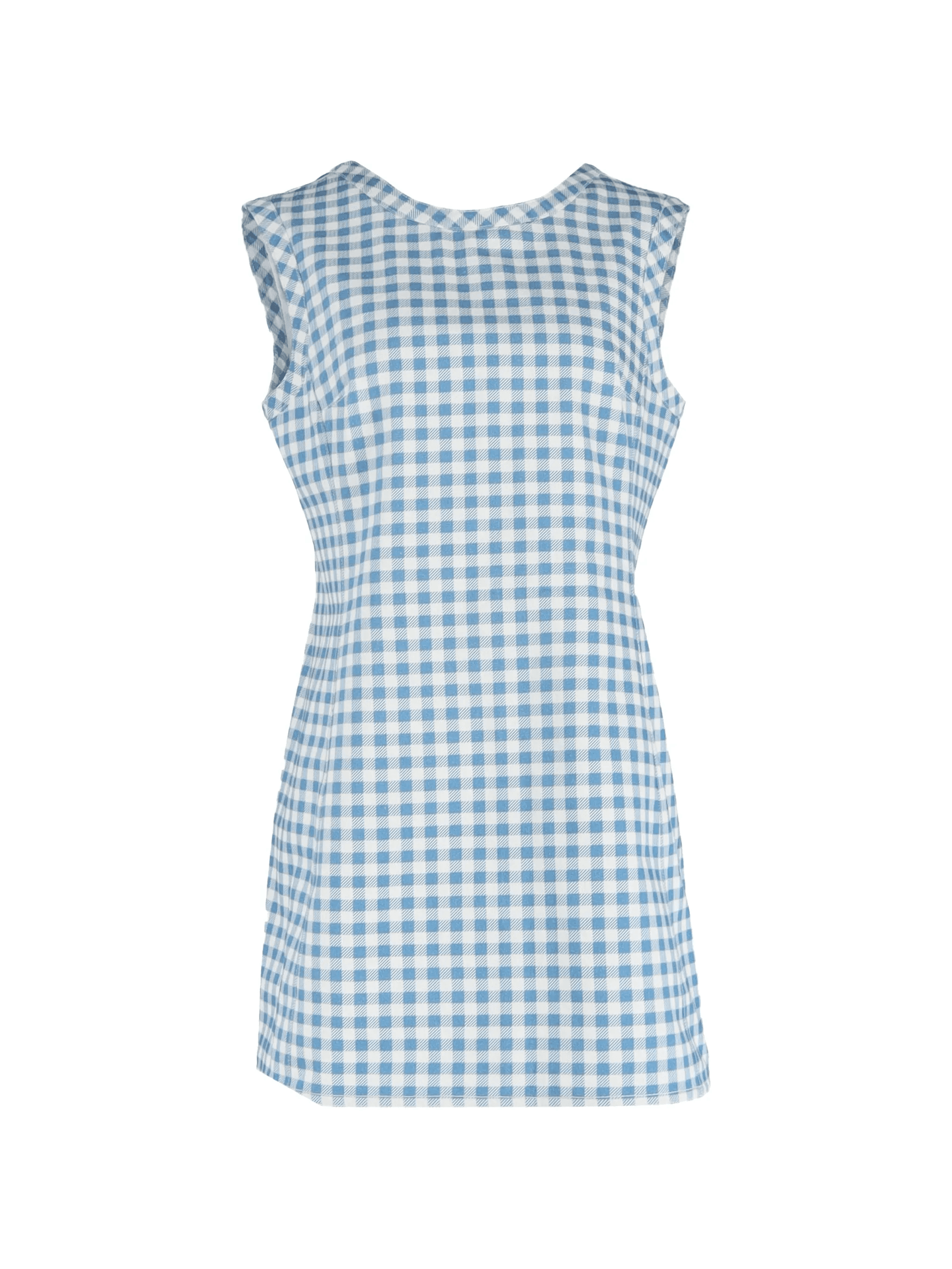 gingham-pattern mini dress - Image 1