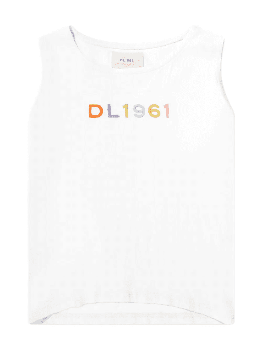 logo-embroidery cotton tank top - Image 1