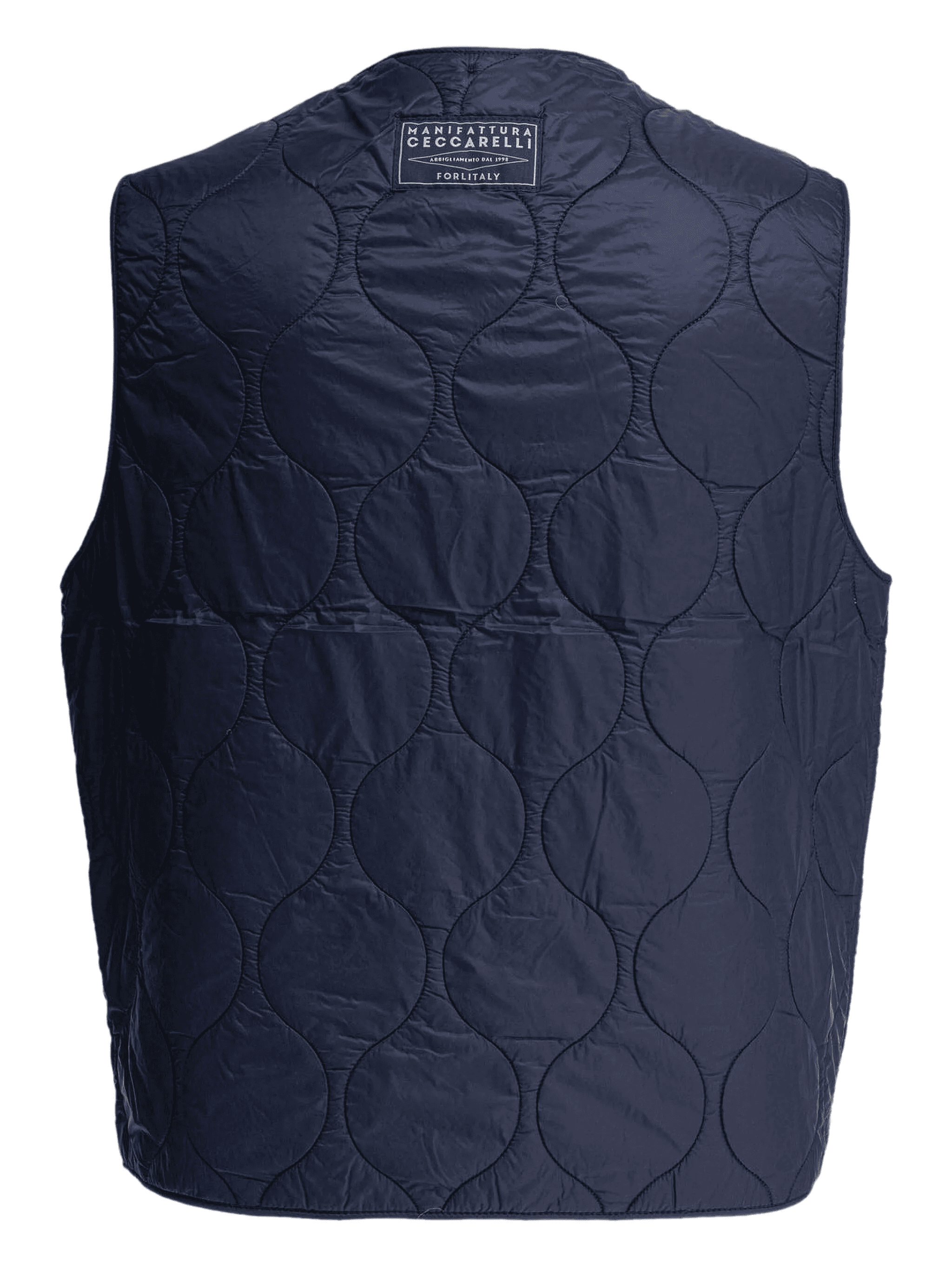 quilted zip-front gilet - Image 1