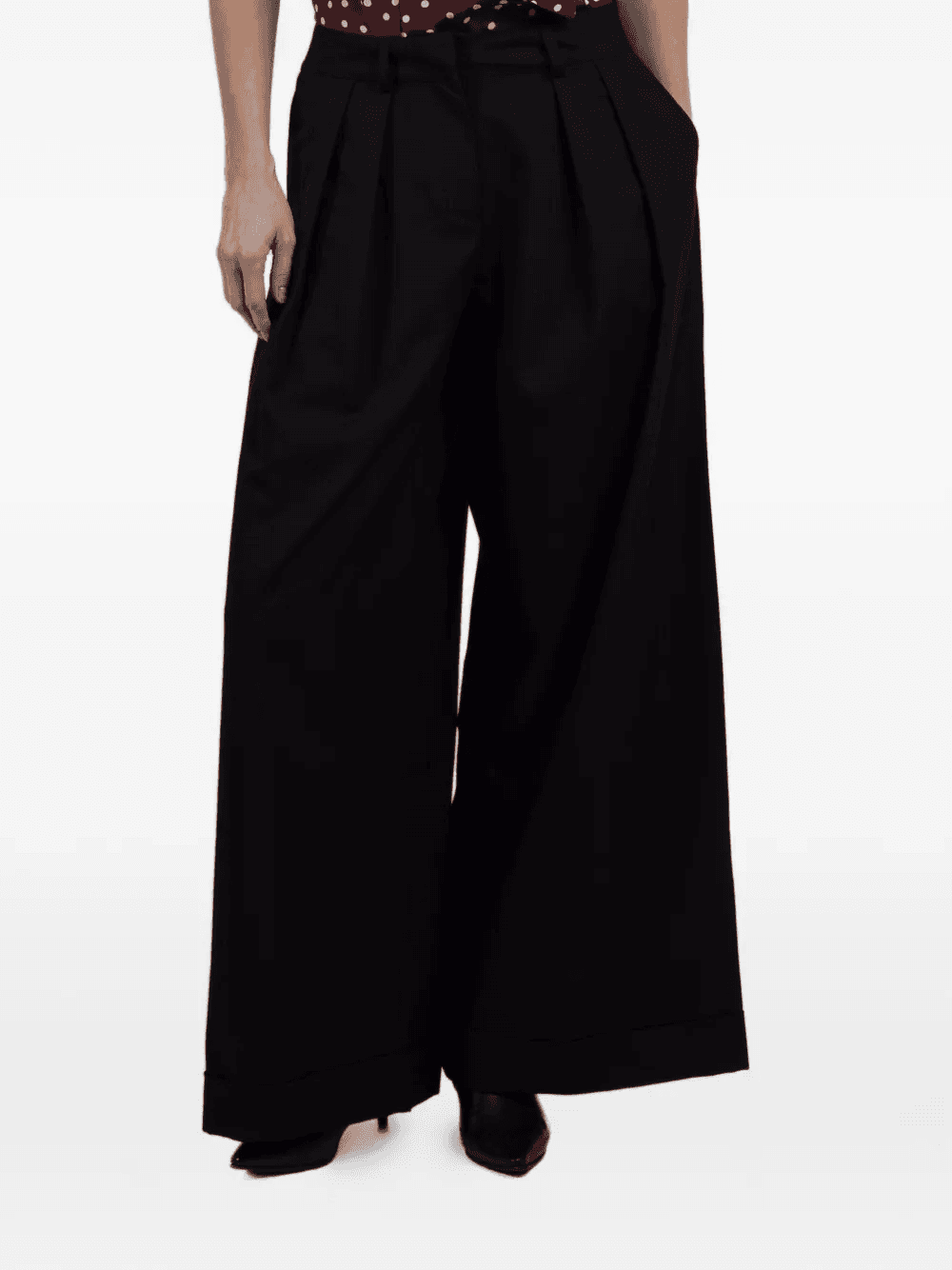 Mila pleated palazzo pants - Image 1