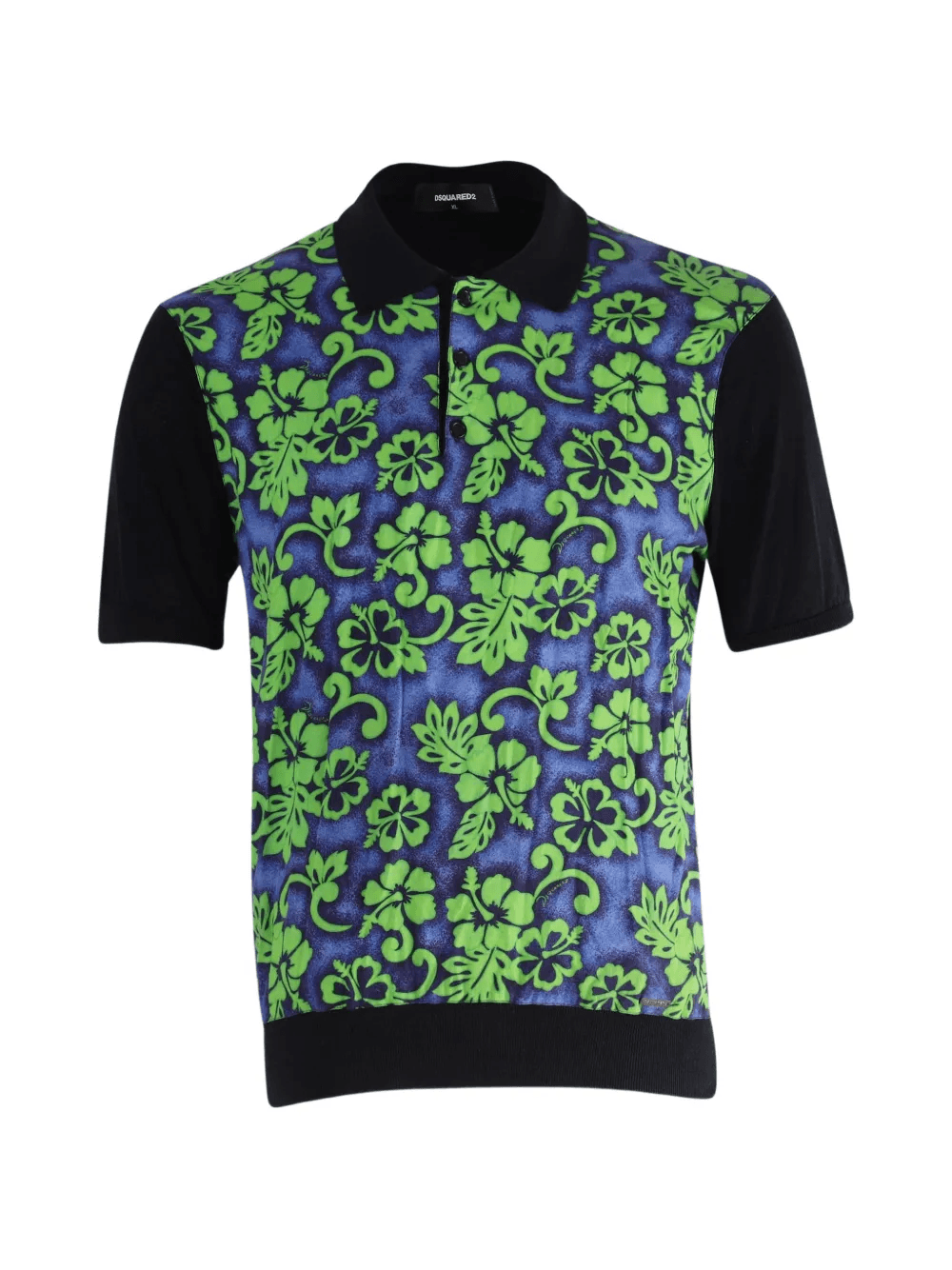 flower-print polo shirt - Image 1