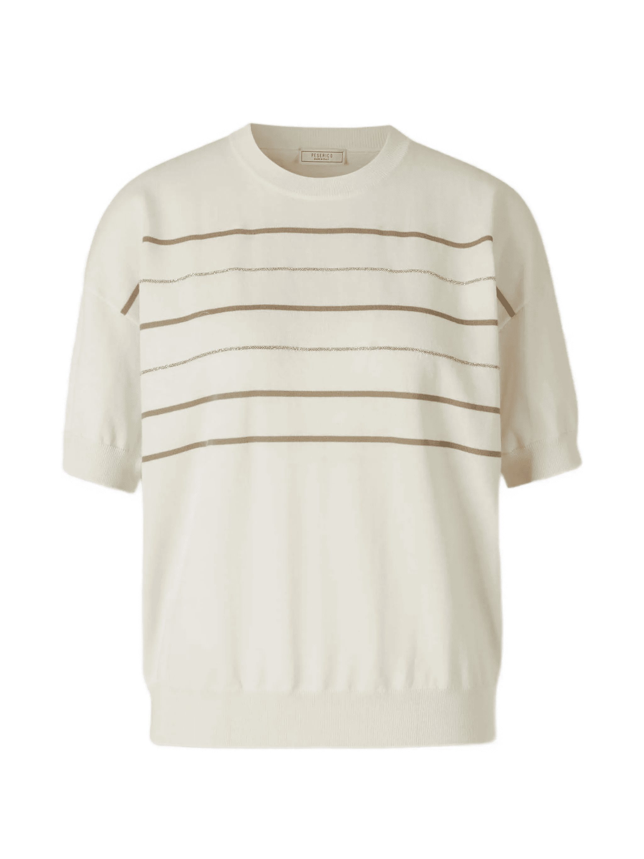 crew-neck striped T-shirt - Image 1