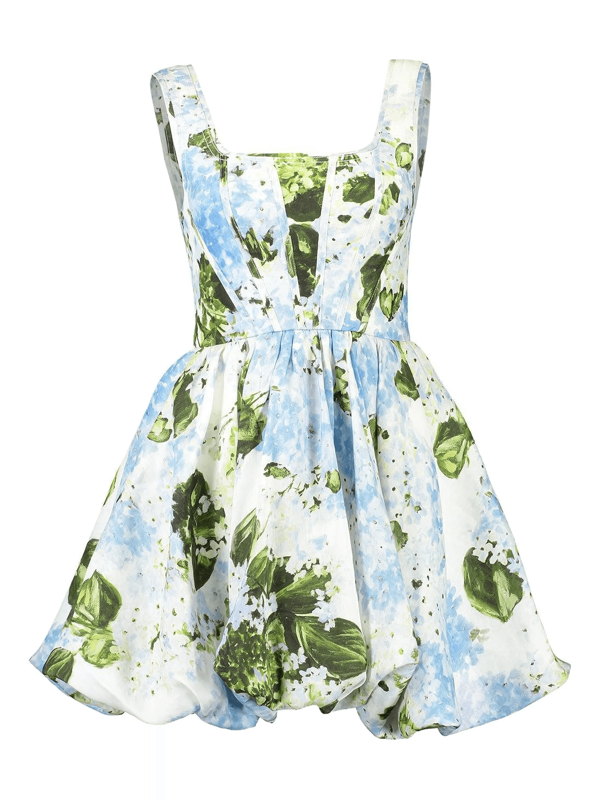 Suzette floral-print balloon mini dress - Image 1