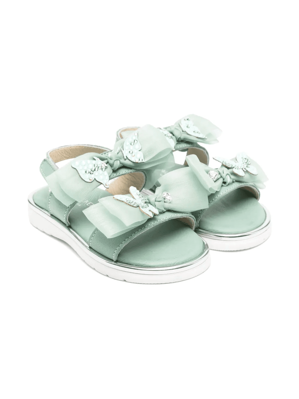 organza-bow sandals - Image 1