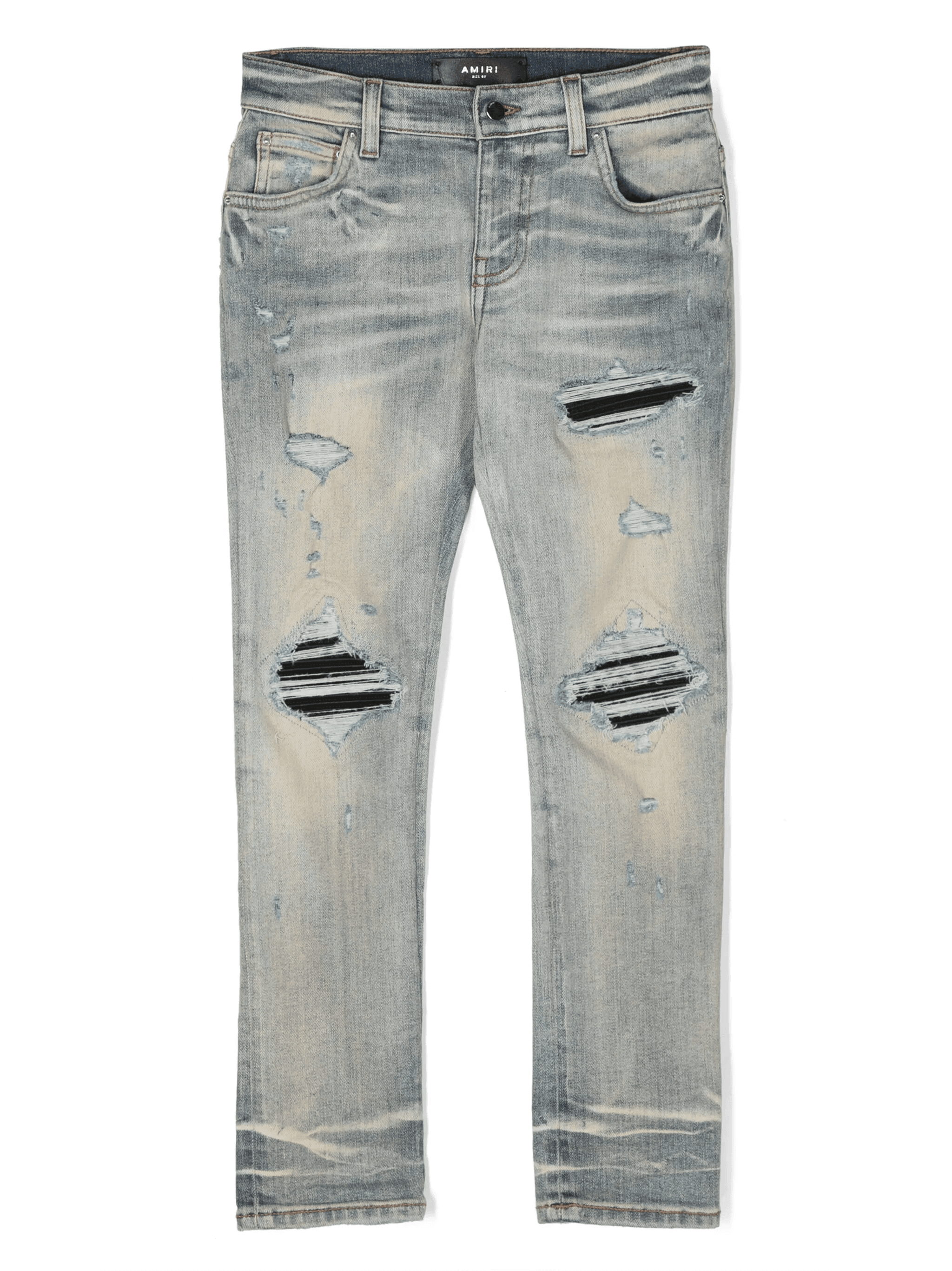 distressed-effect straight-leg jeans - Image 1