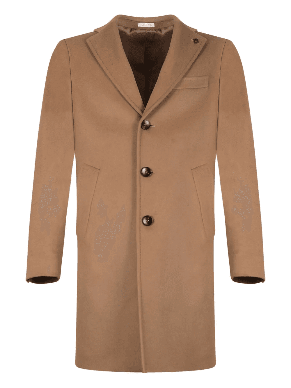 lapel-collar single-breasted coat - Image 1