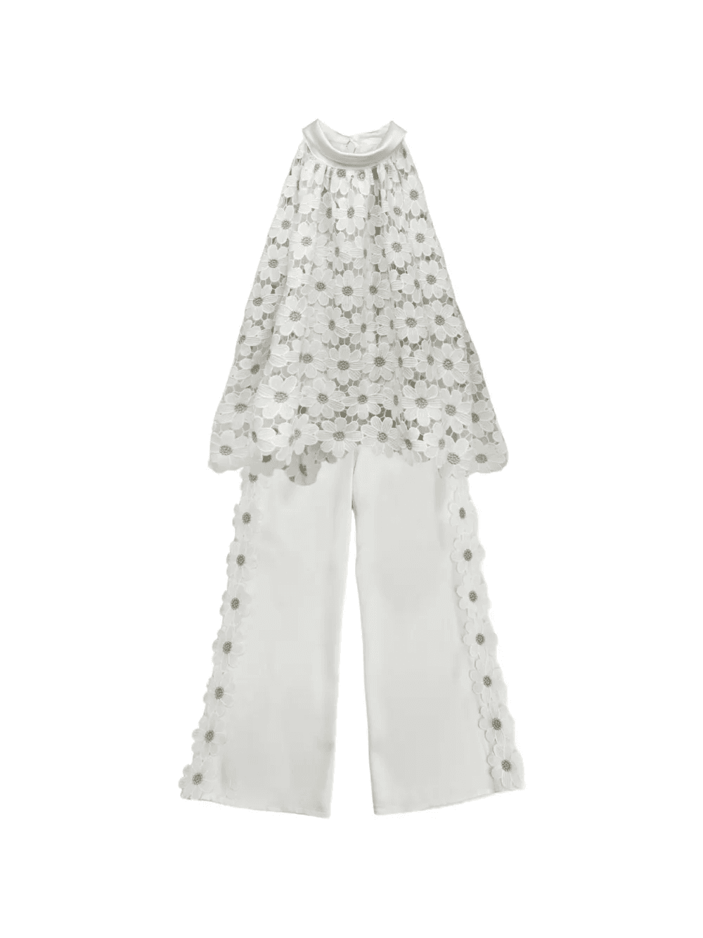 daisy-embroidered jumpsuit - Image 1