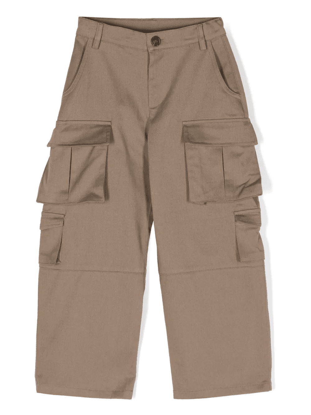 twill cotton cargo trousers - Image 1