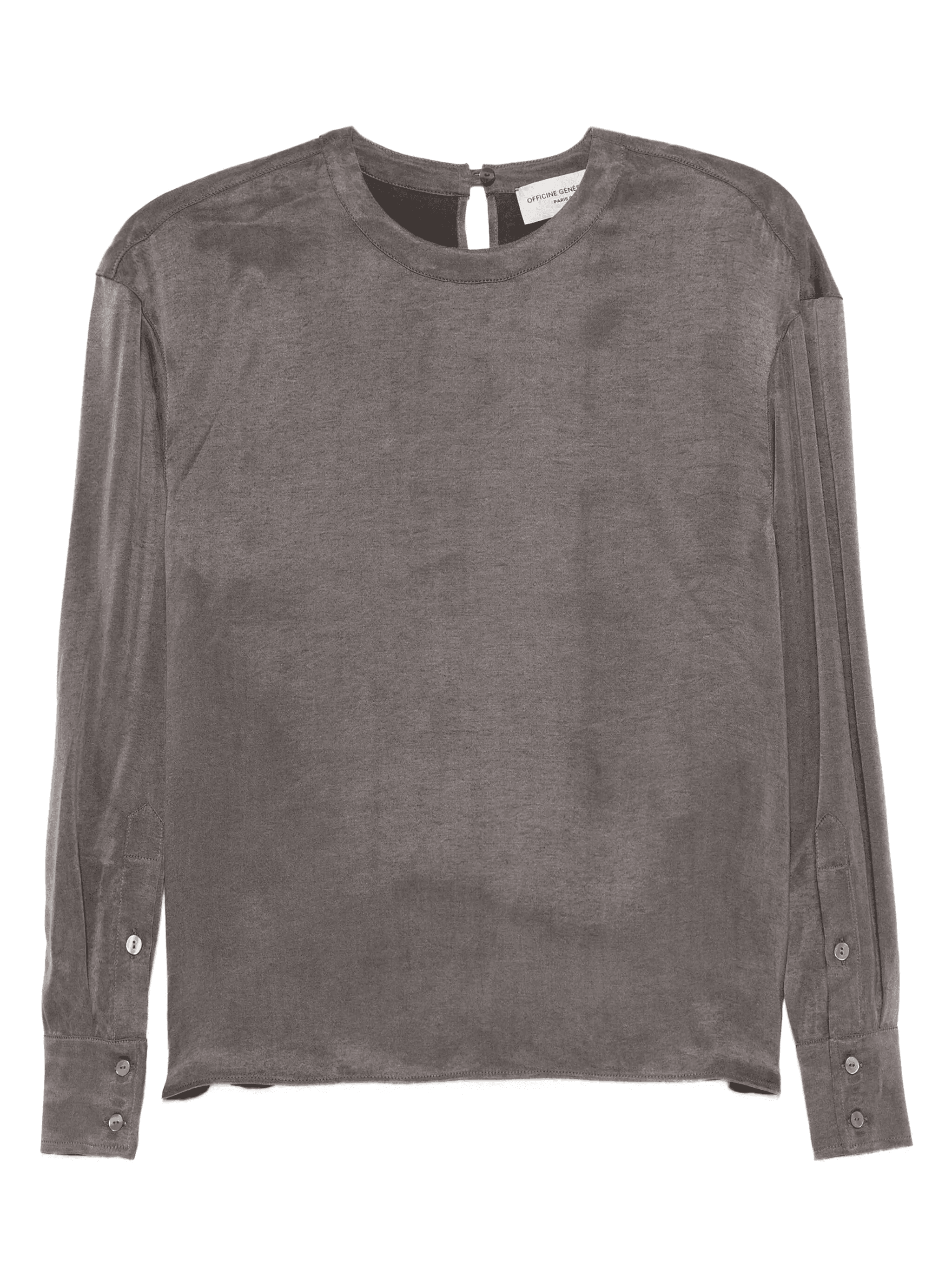 Rimy buttoned long-sleeve top - Image 1