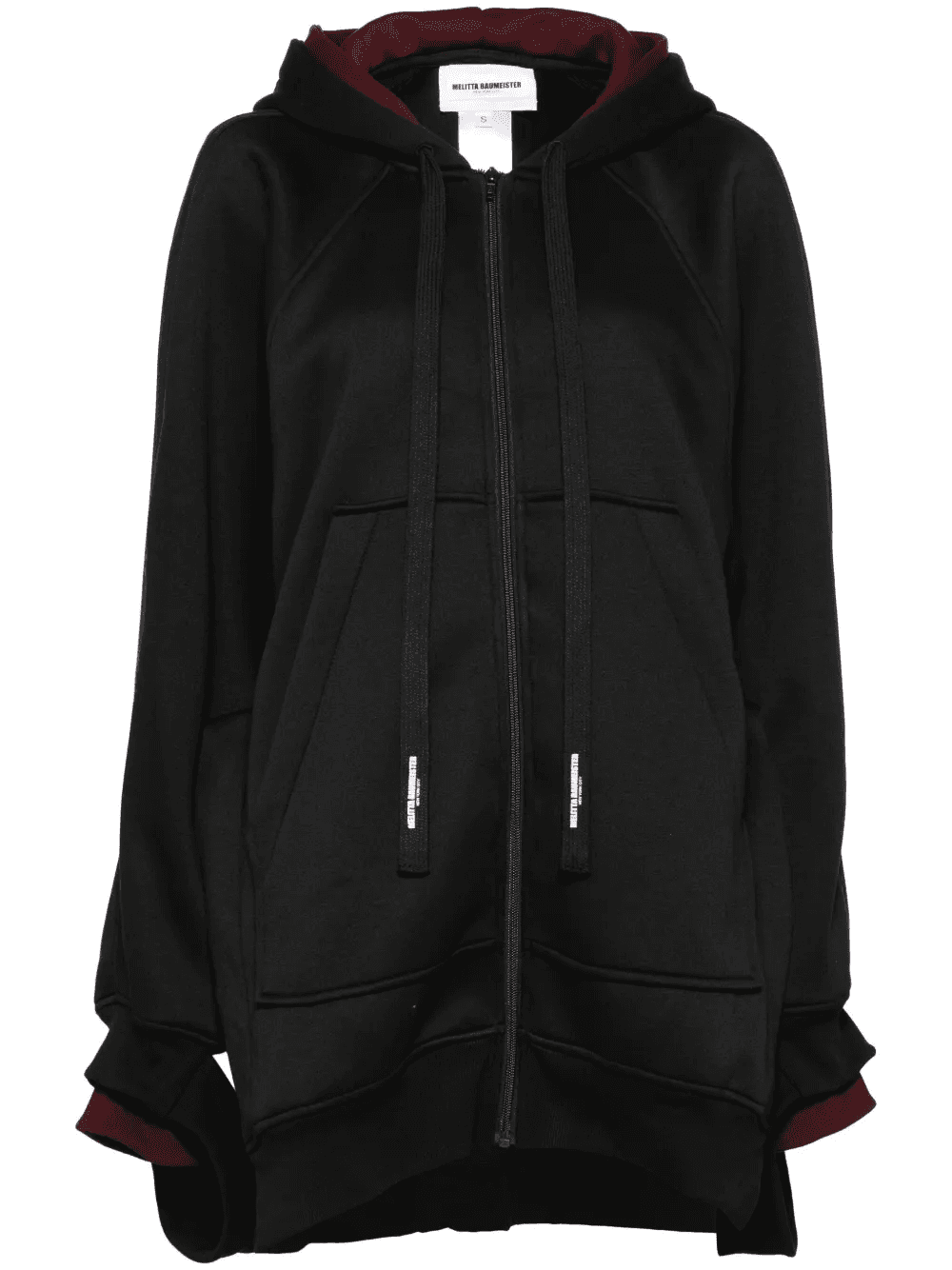 Longline Zip-Up Hoodie - Image 1
