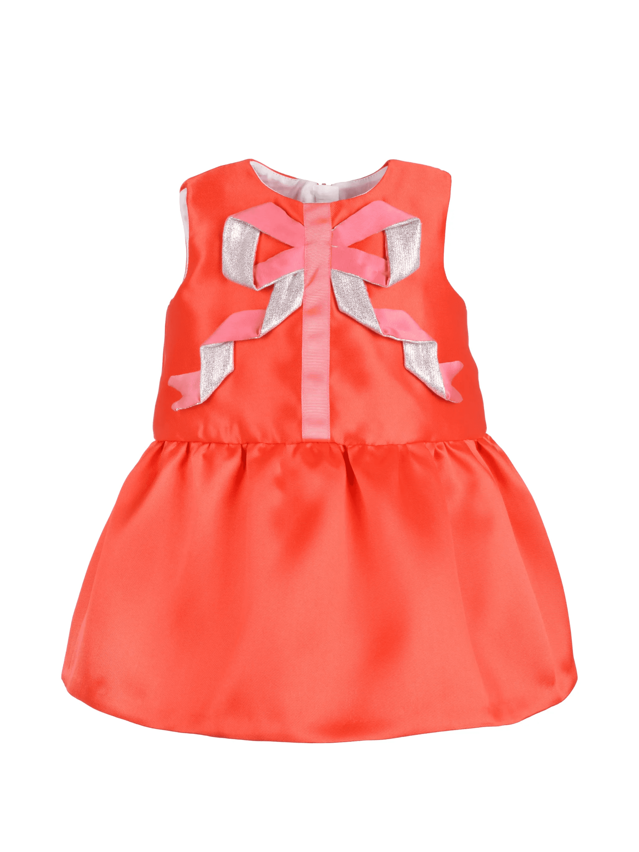 origami ribbon peplum dress and bloomers set - Image 1
