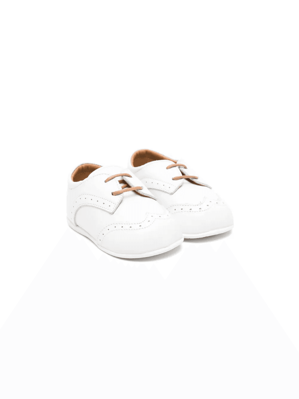 square-toe leather crib shoes - Image 1