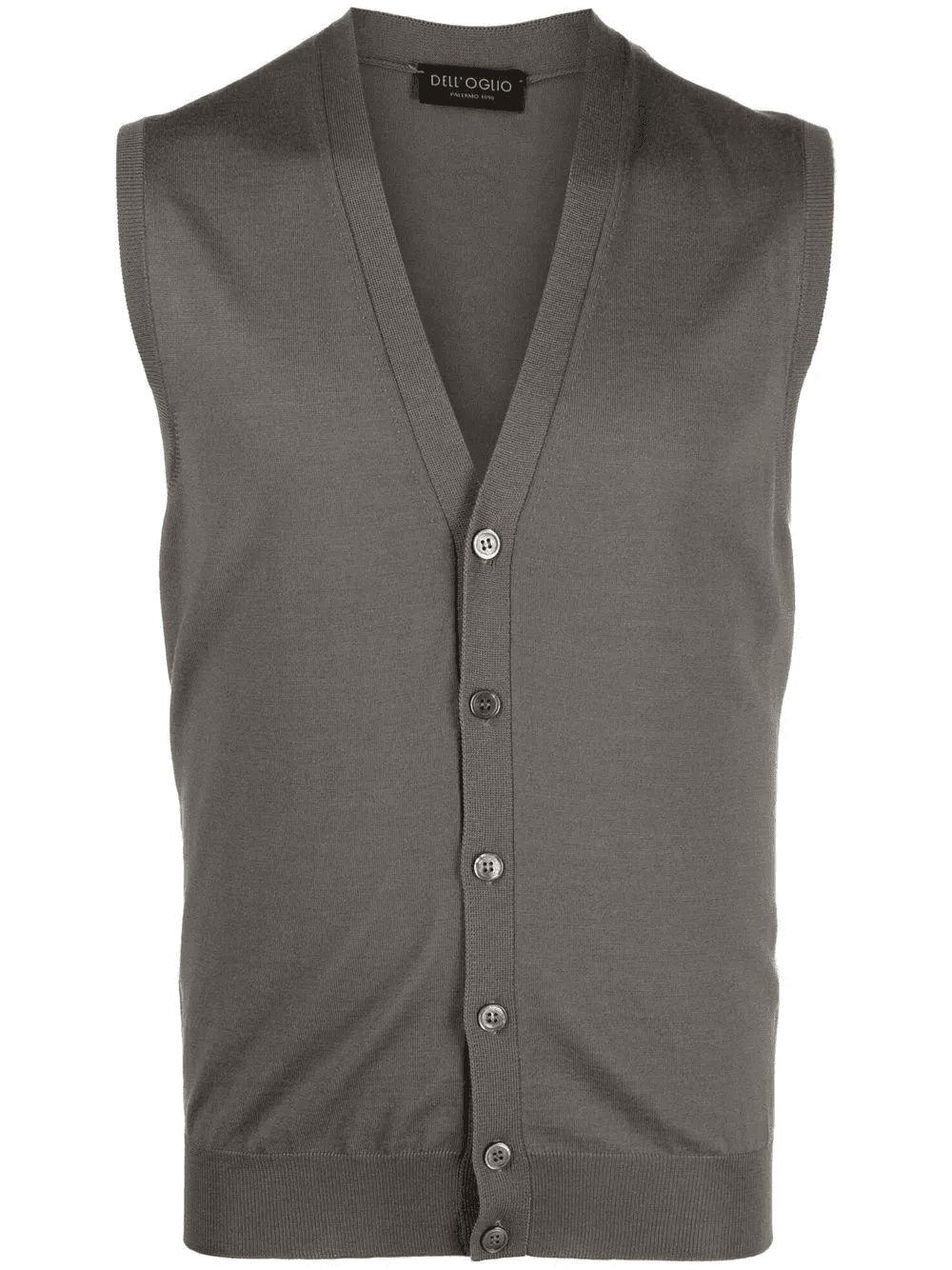 V-neck merino wool vest - Image 1