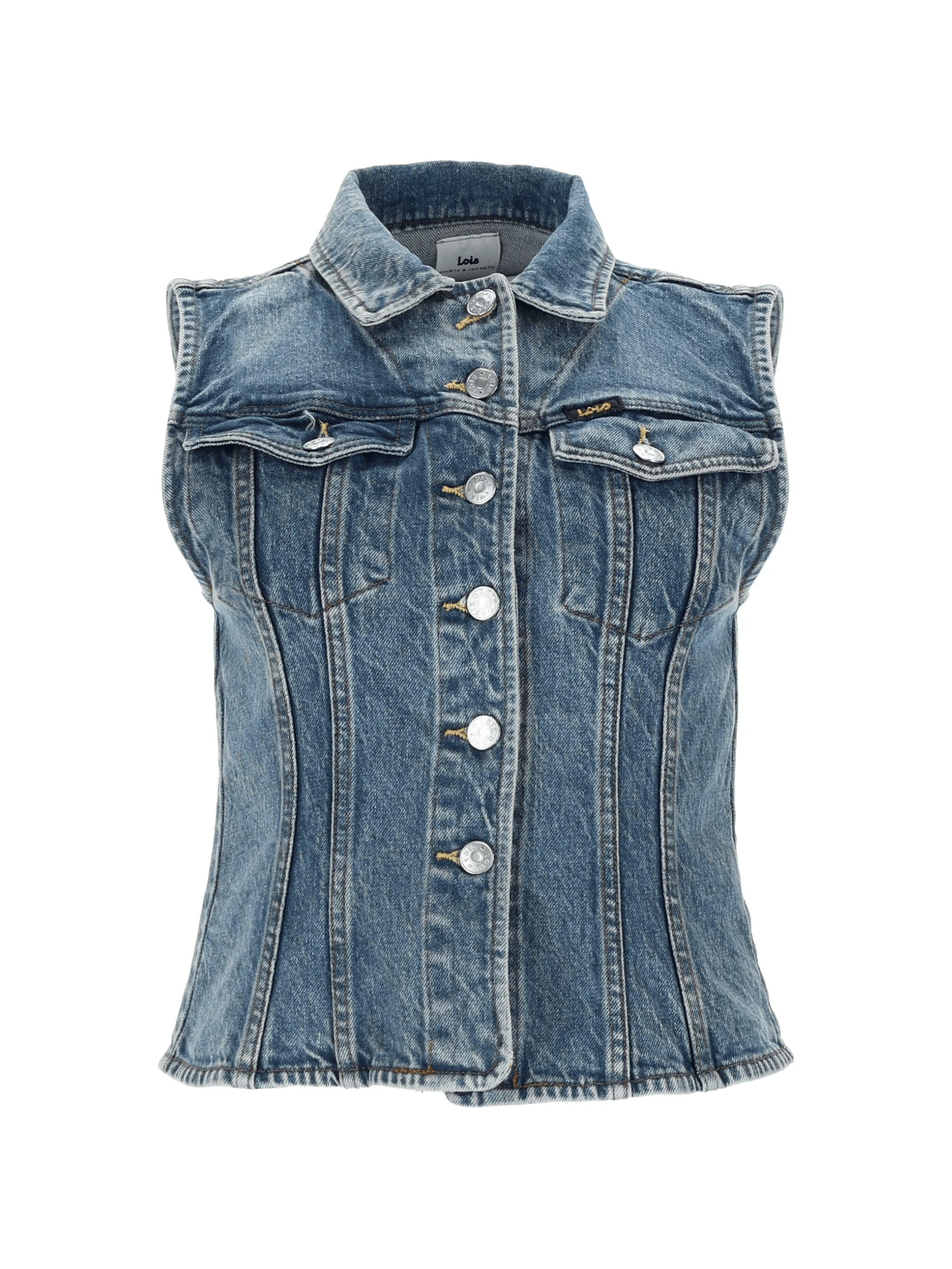 button sleeveless knitwear - Image 1