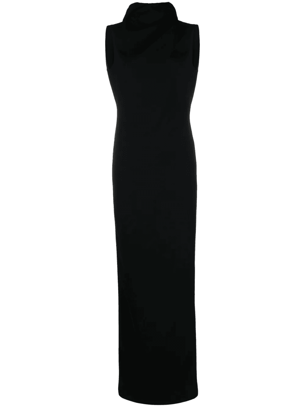 hooded open-back maxi dress - Image 1