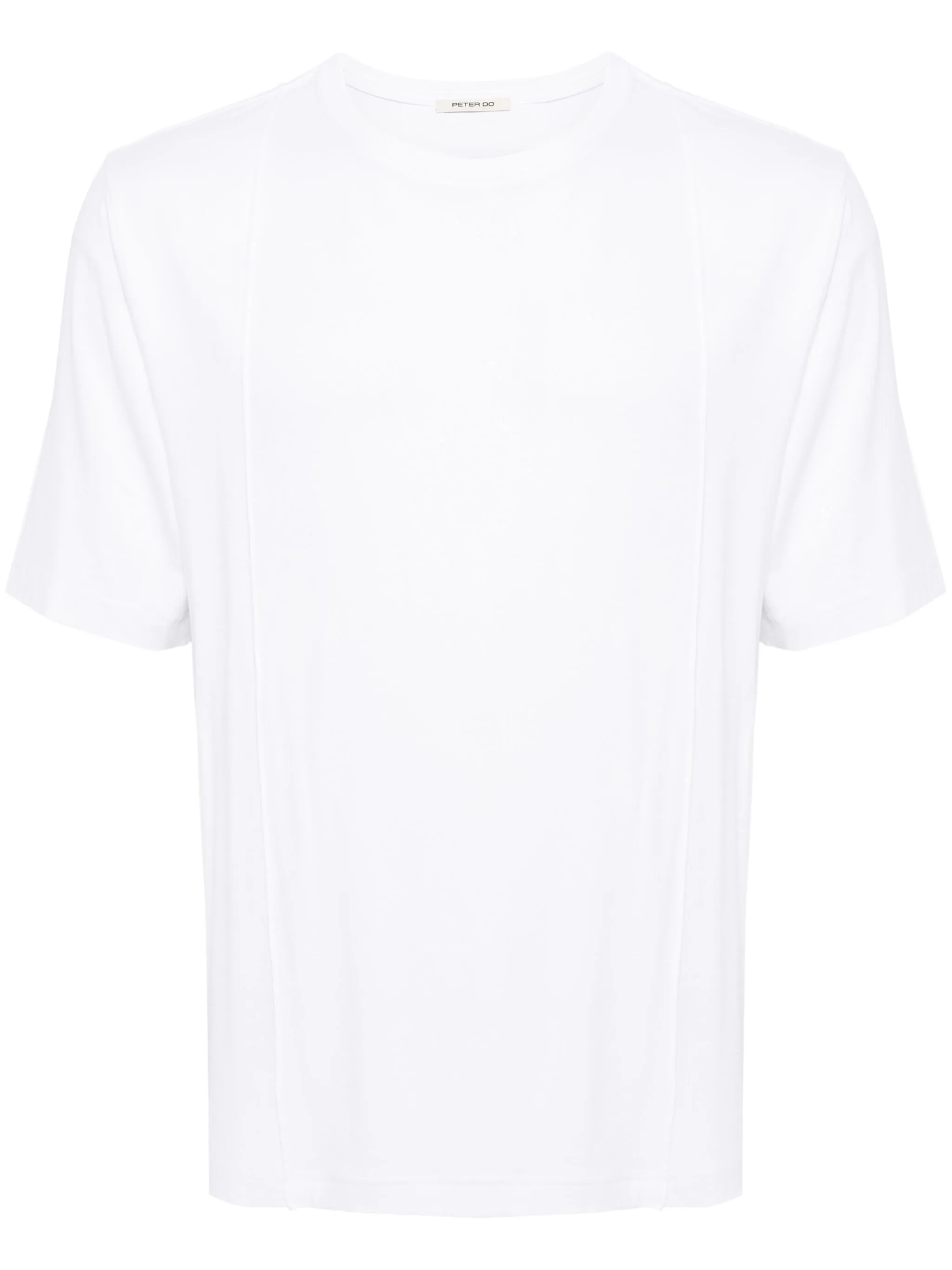 pleat-detail cotton T-shirt - Image 1