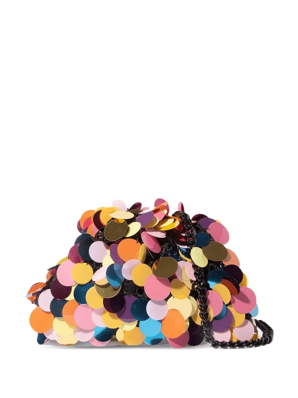 sequin-embellished chain clutch bag - Image 1