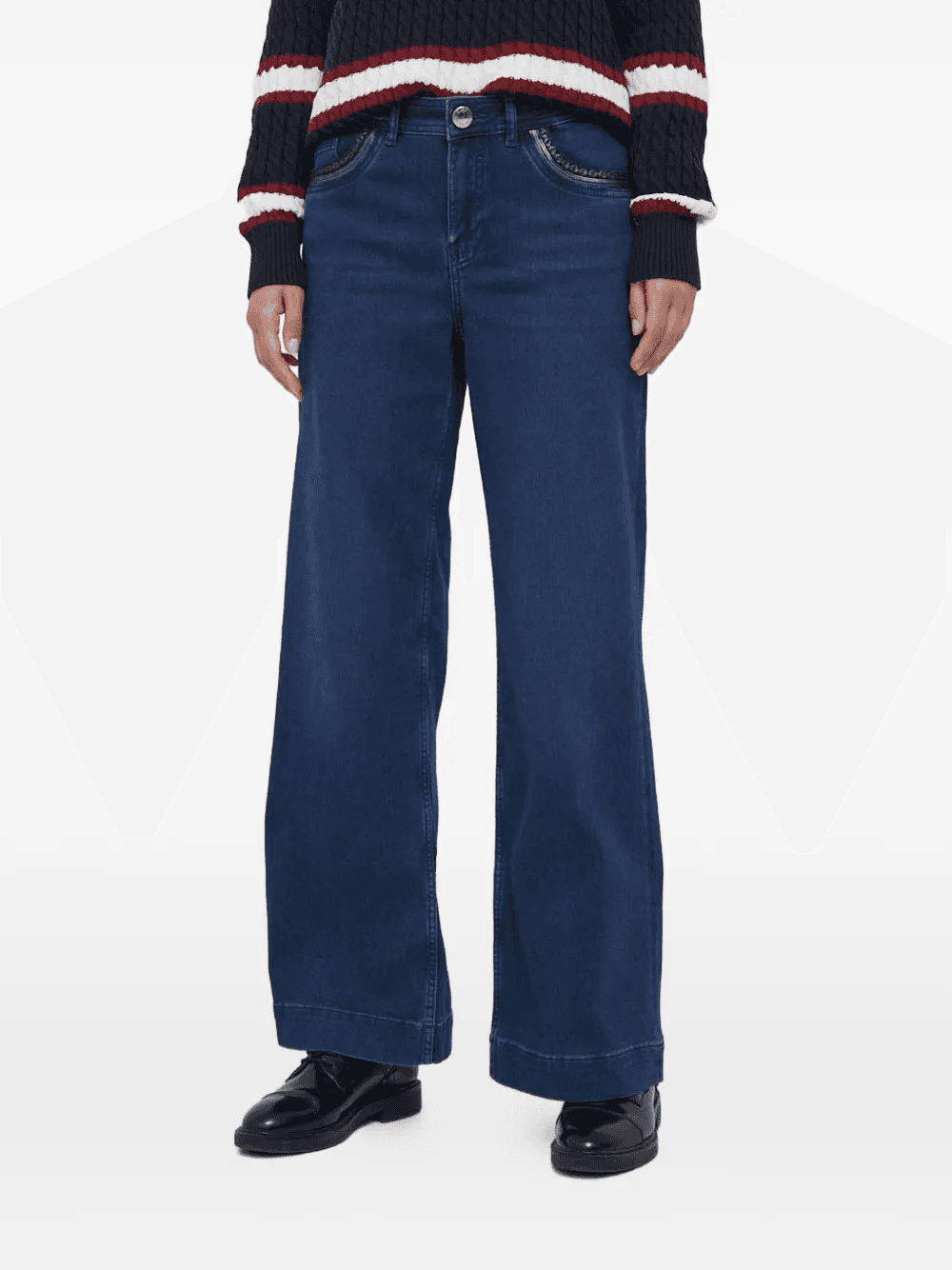 embellished pockets jeans - Image 1