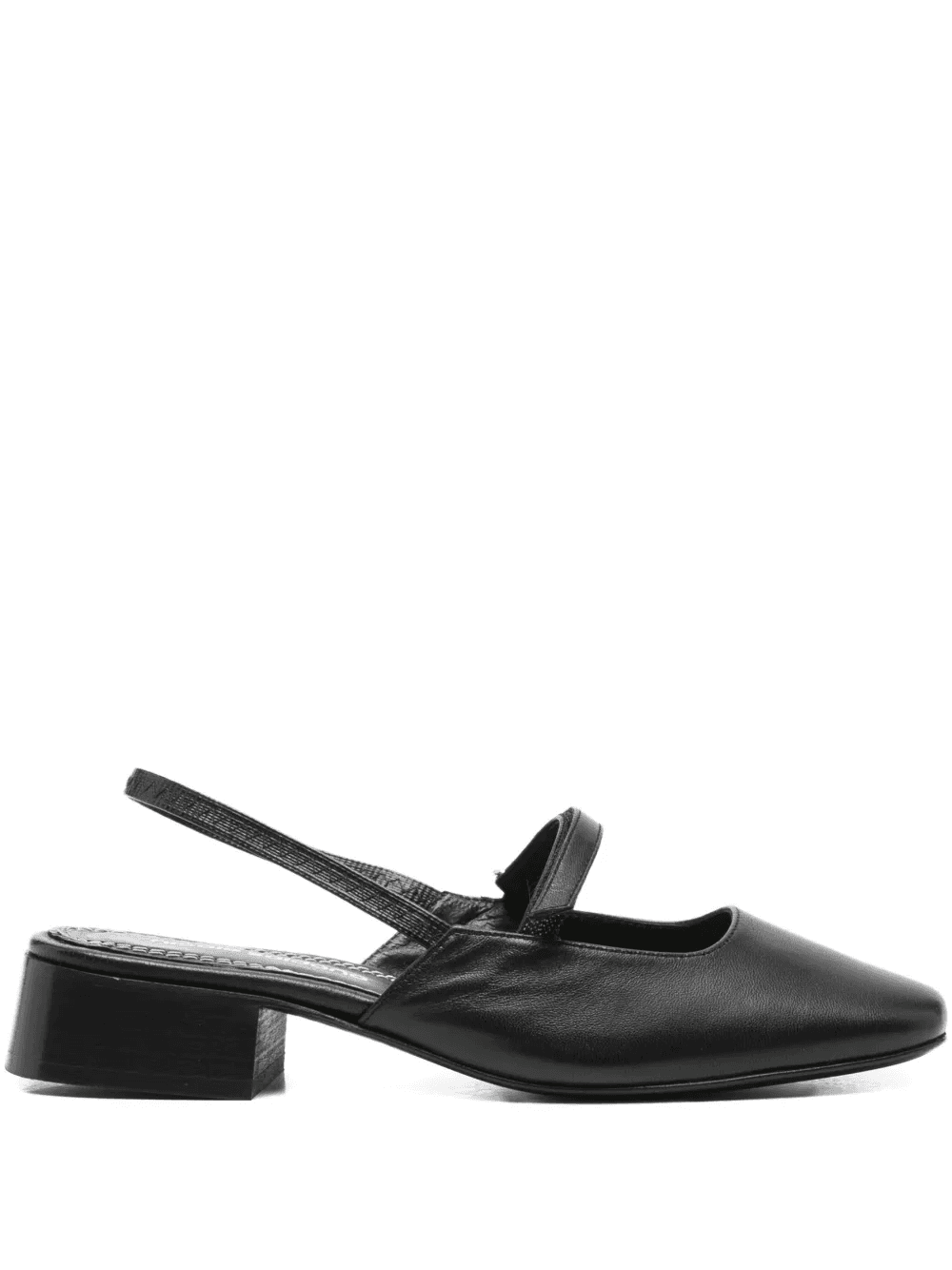 Poppy slingback block-heel mules - Image 1