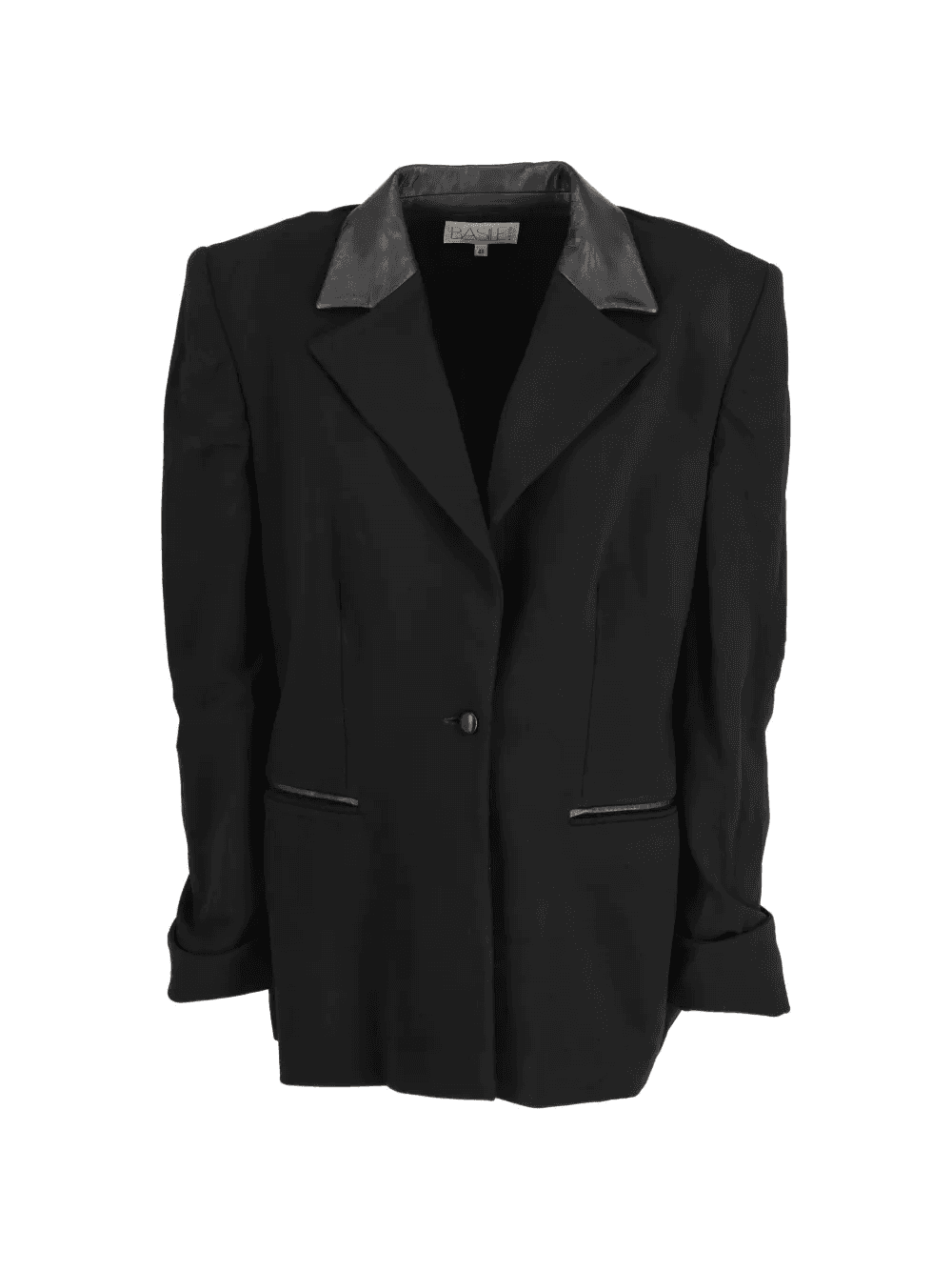 padded-shoulders blazer - Image 1