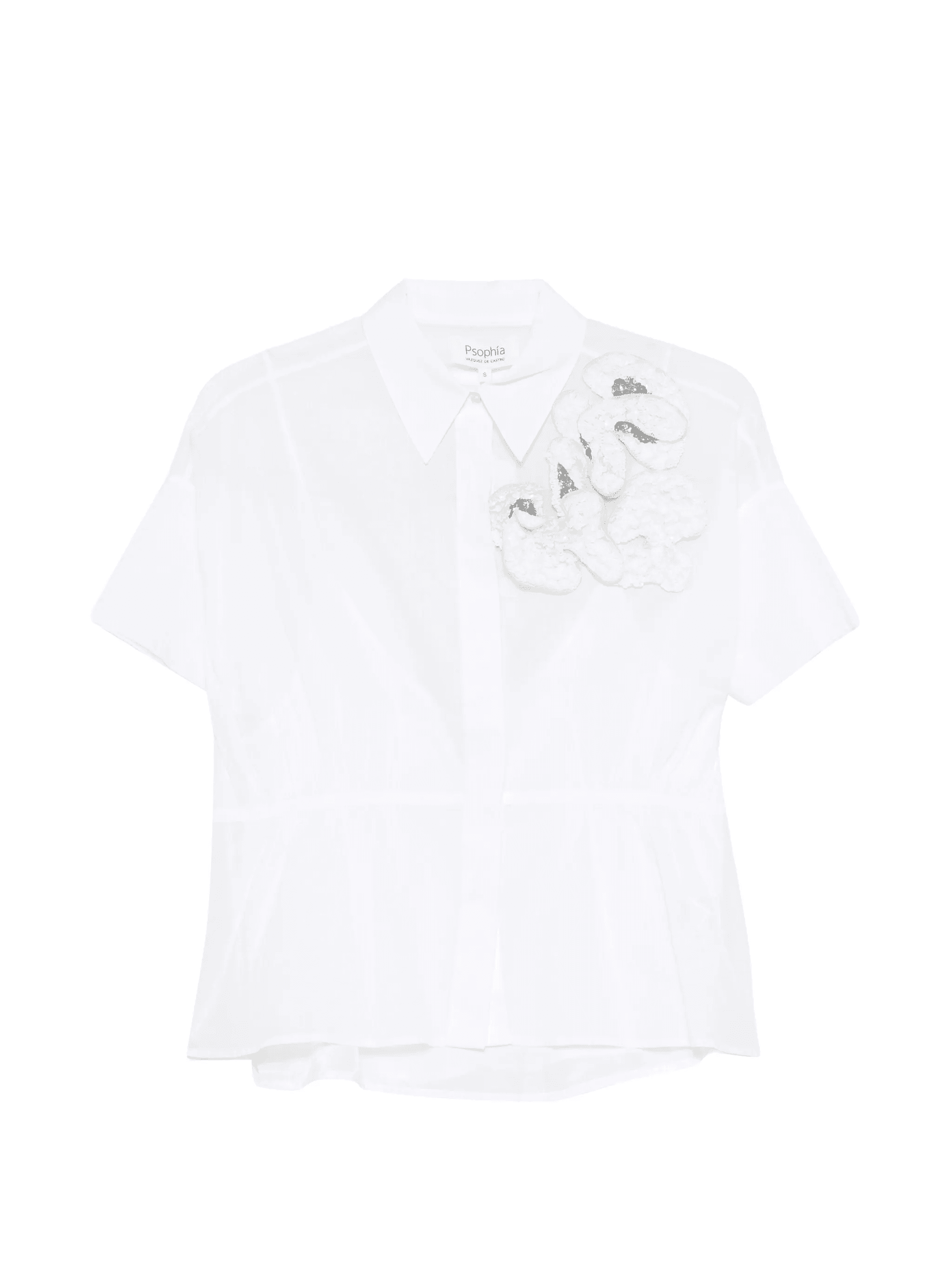 floral-appliqué shirt - Image 1