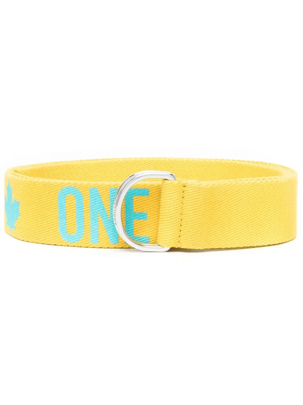 logo-print buckle fastening belt - Image 1