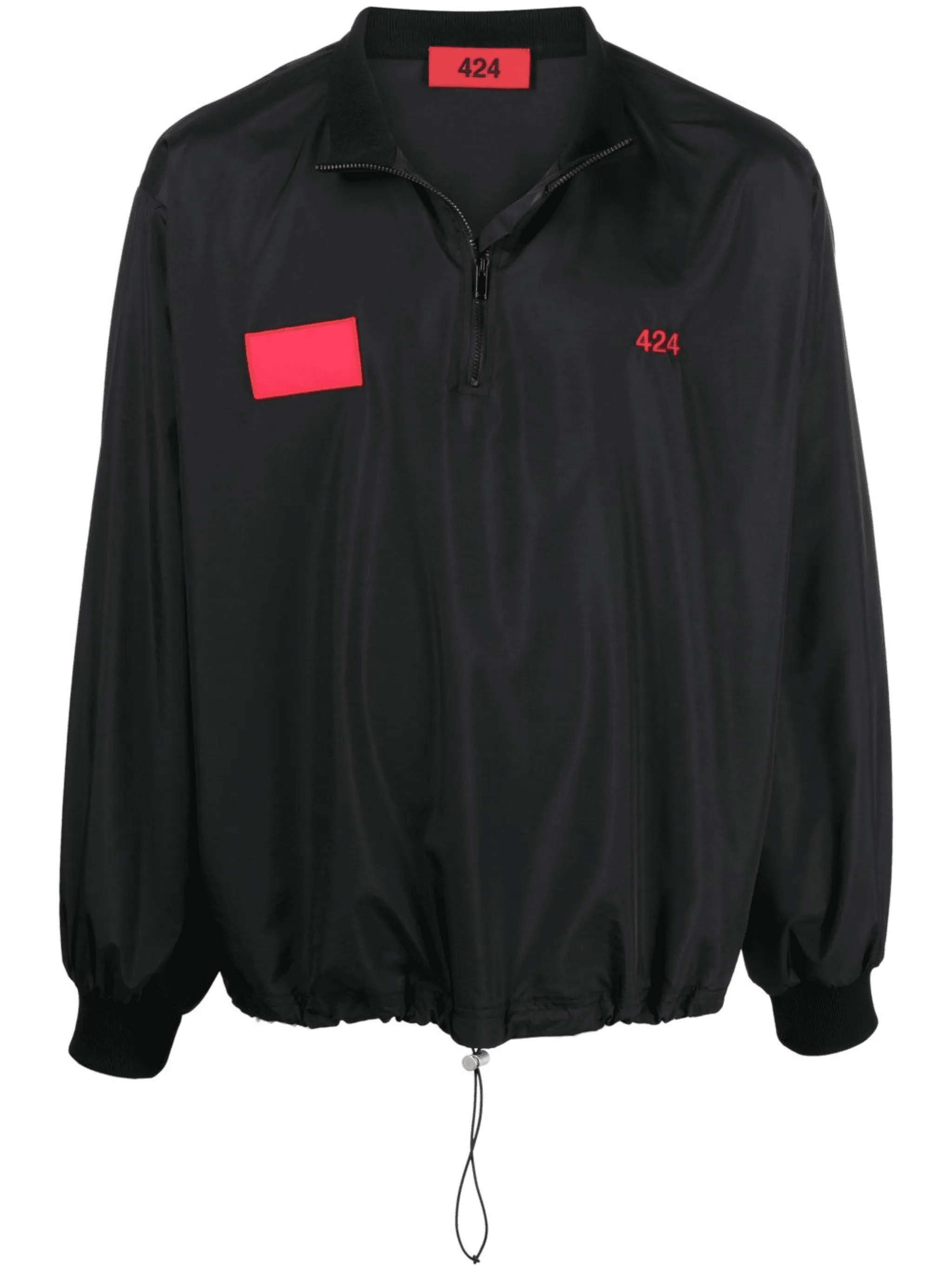 logo-embroidered windbreaker jacket - Image 1