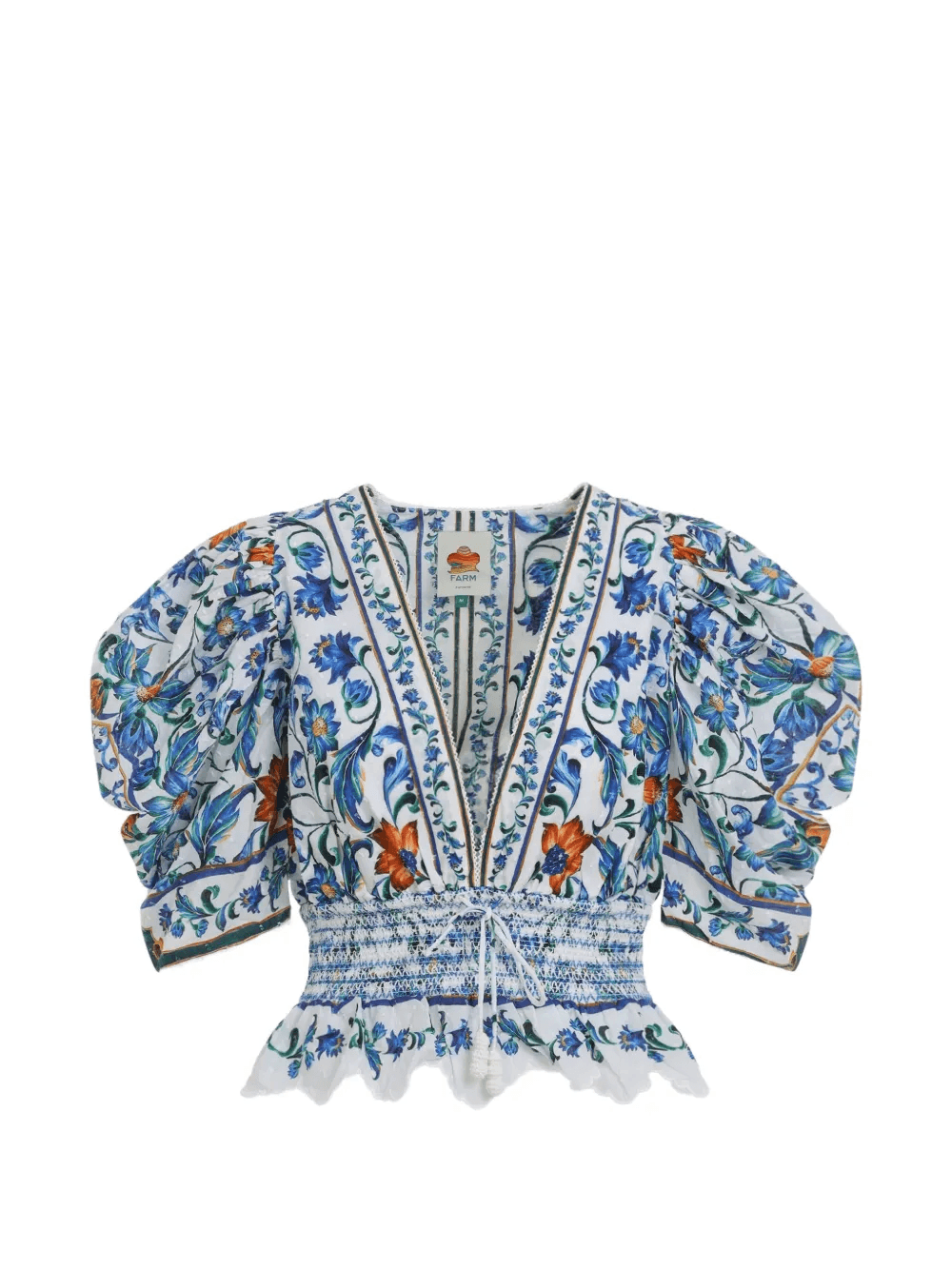 V-neck floral-pattern top - Image 1