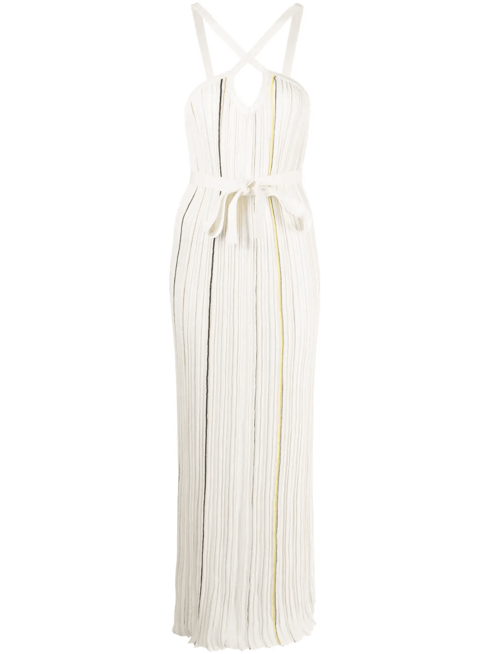 striped pleated dress - Image 1