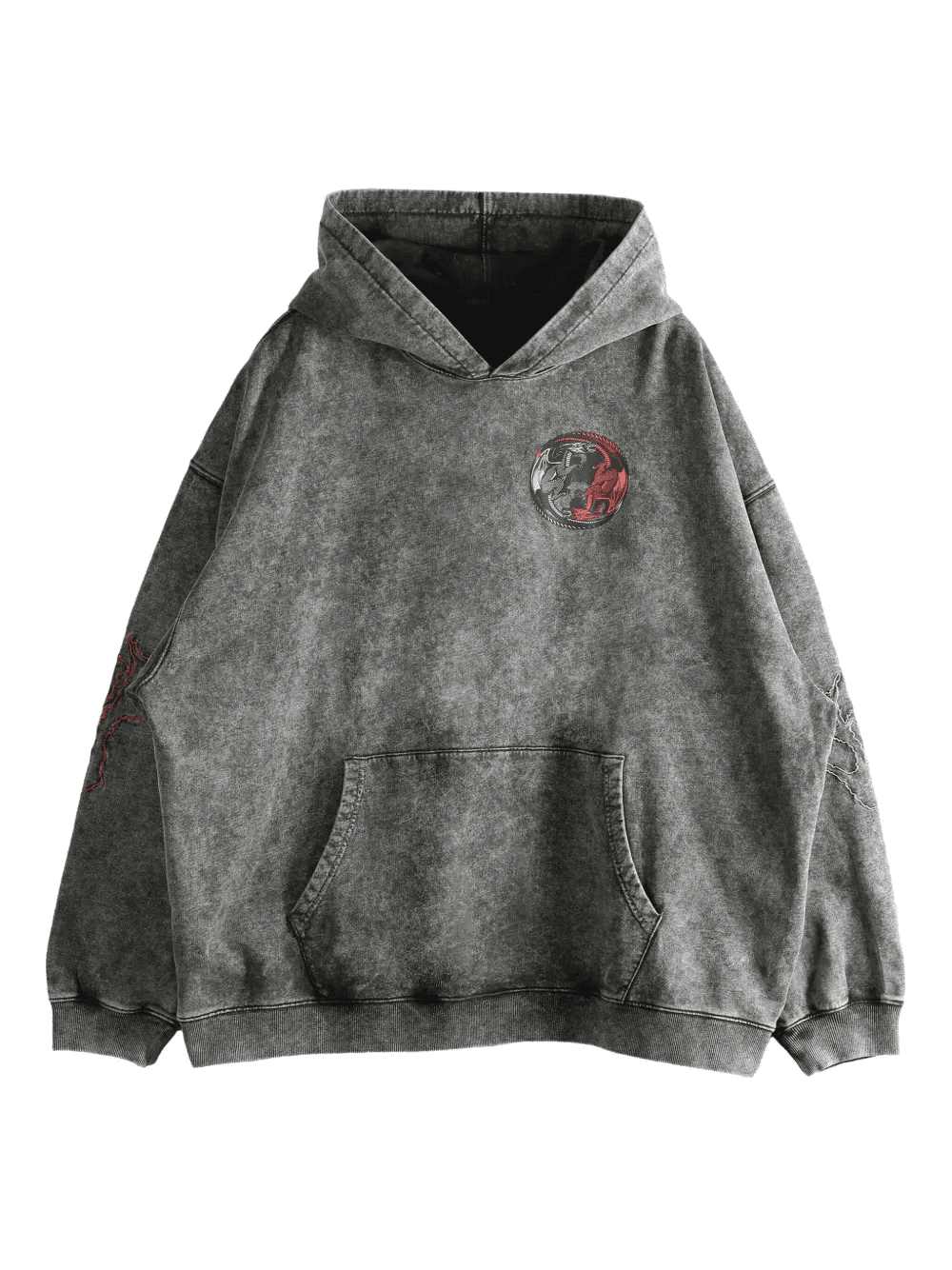 Counter embroidered hoodie - Image 1