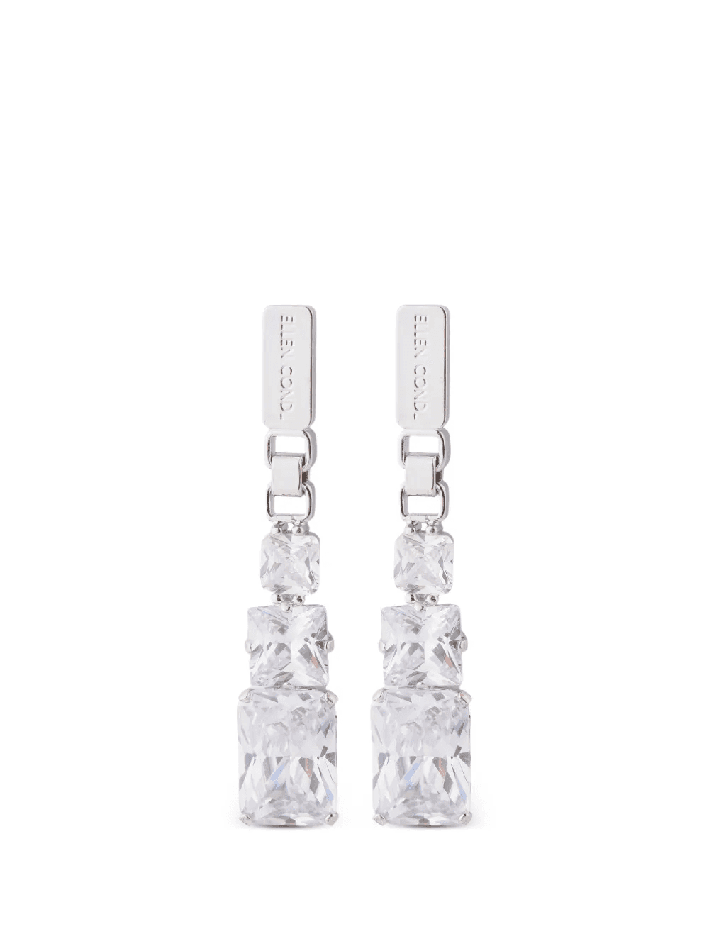 crystal drop earrings - Image 1