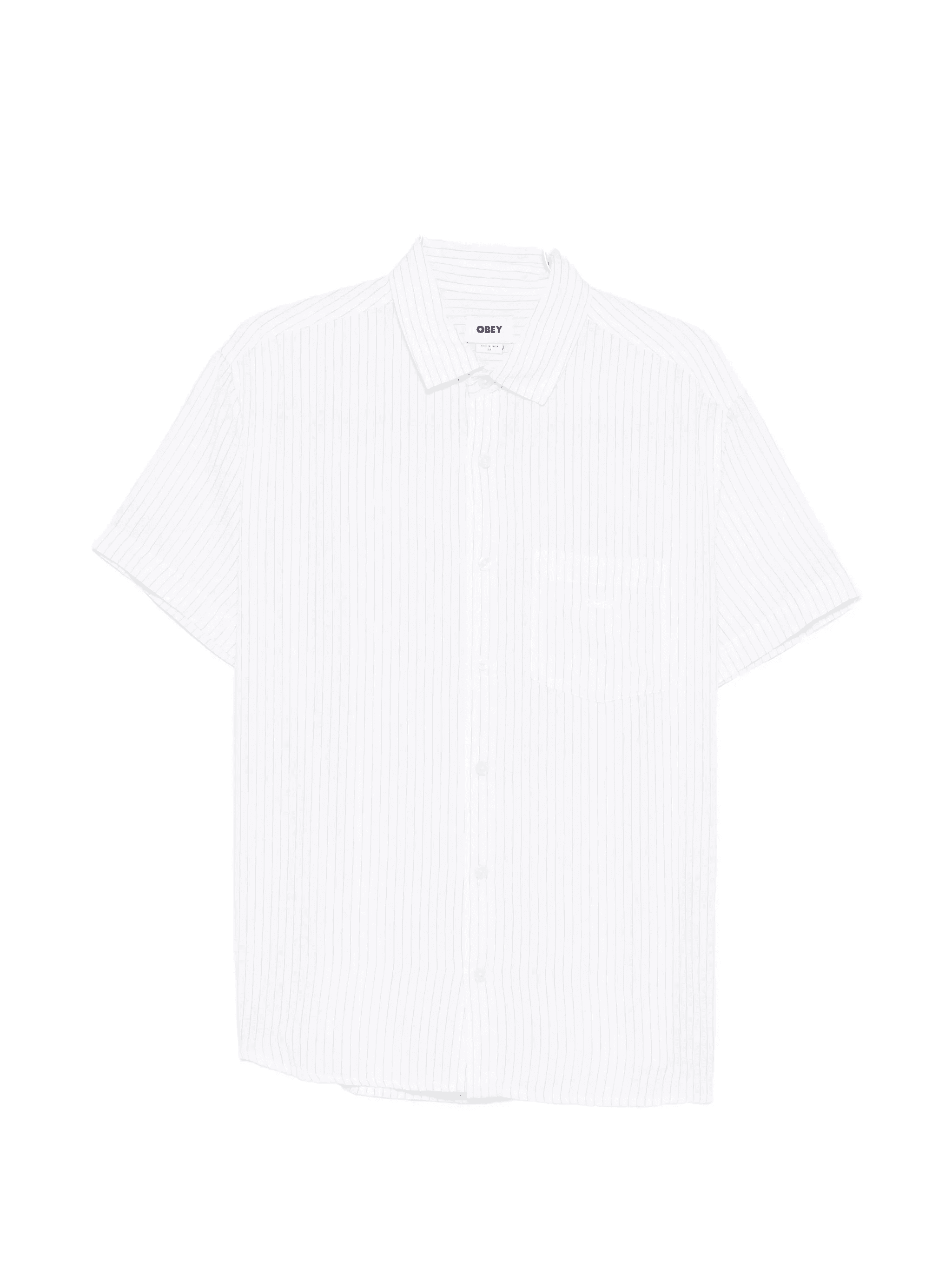 pinstripe short-sleeve shirt - Image 1